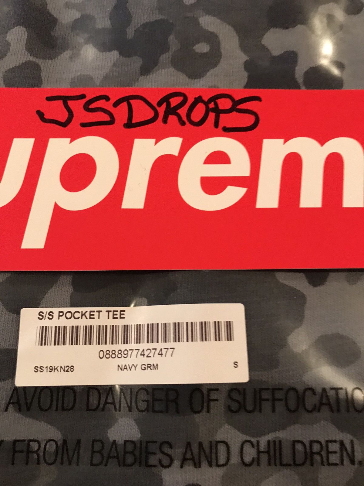 Supreme German Camo S/S Pocket Tee Size US S / EU 44-46 / 1 - 2 Thumbnail