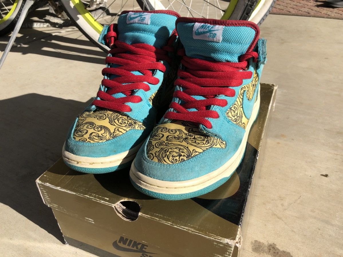 Nike Dunk Mid Premium Sb Peacock Grailed