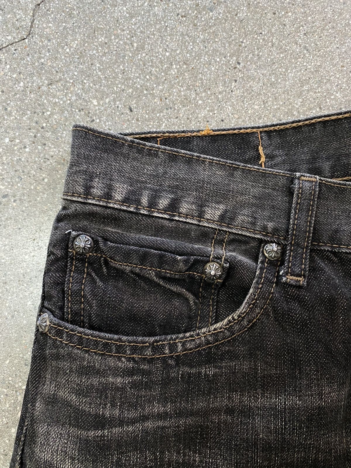 Chrome Hearts Cross Patch Denim Jeans (Special Order) Size US 30 / EU 46 - 8 Thumbnail