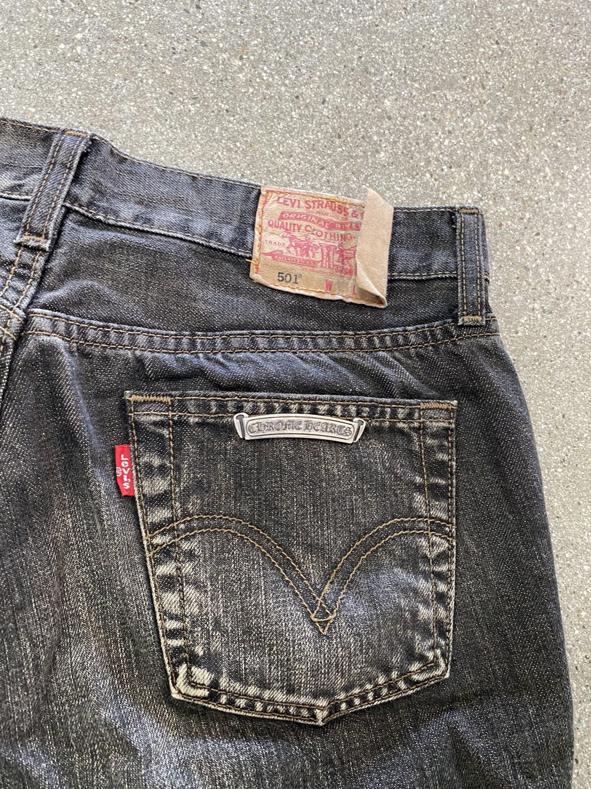 Chrome Hearts Cross Patch Denim Jeans (Special Order) Size US 30 / EU 46 - 6 Thumbnail