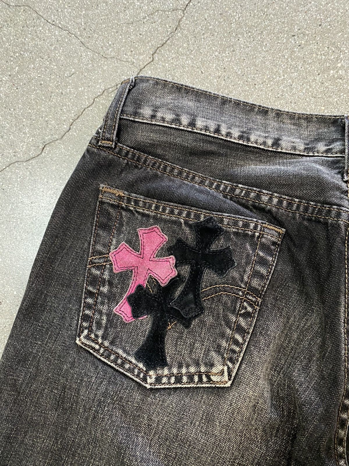 Chrome Hearts Cross Patch Denim Jeans (Special Order) Size US 30 / EU 46 - 5 Thumbnail