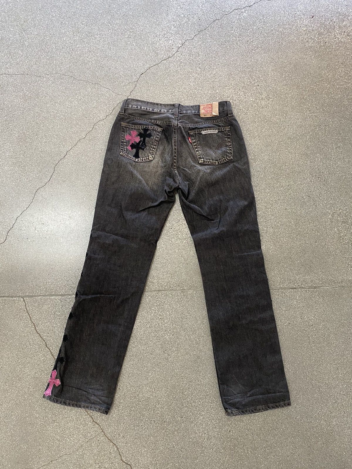 Chrome Hearts Cross Patch Denim Jeans (Special Order) Size US 30 / EU 46 - 2 Preview