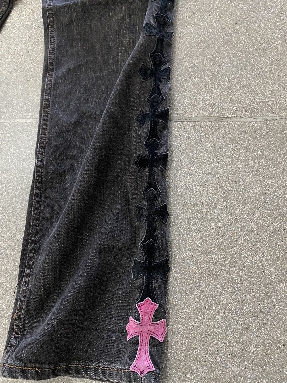 Chrome Hearts Cross Patch Denim Jeans (Special Order) Size US 30 / EU 46 - 4 Thumbnail