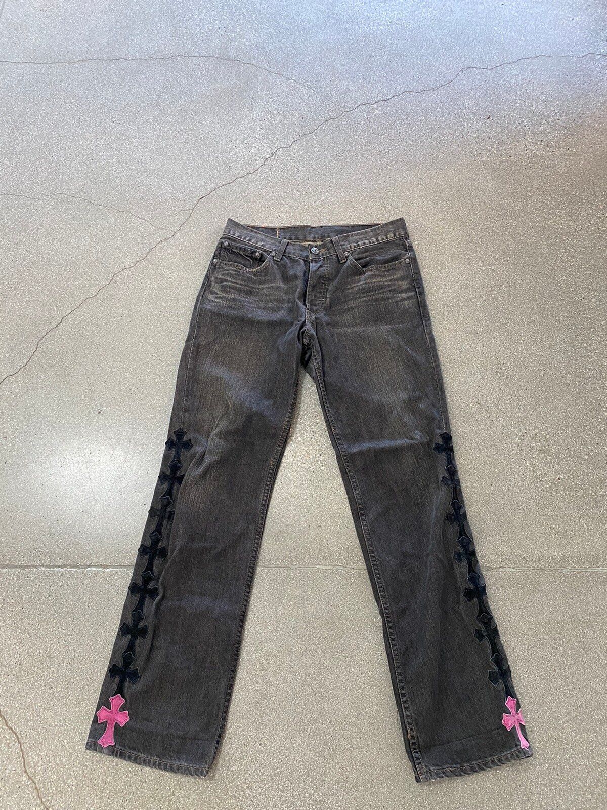Chrome Hearts Cross Patch Denim Jeans (Special Order) Size US 30 / EU 46 - 1 Preview
