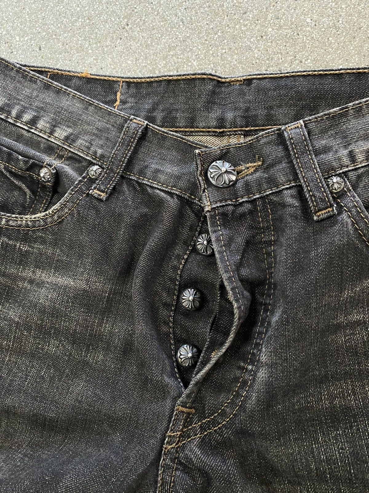 Chrome Hearts Cross Patch Denim Jeans (Special Order) Size US 30 / EU 46 - 7 Thumbnail