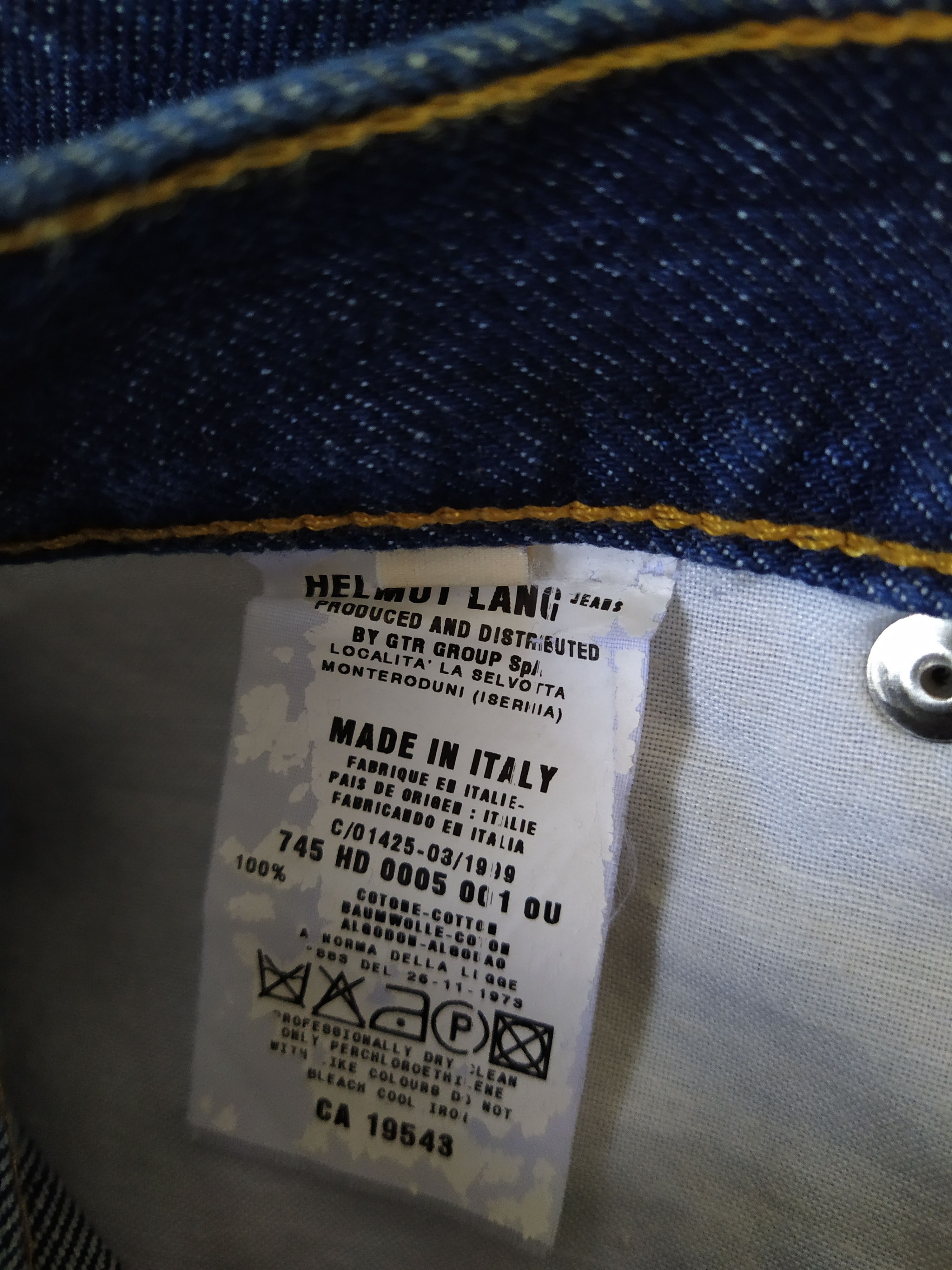 Helmut Lang 90s HELMUT LANG DENIM ITALY (B468) Size US 28 / EU 44 - 8 Thumbnail