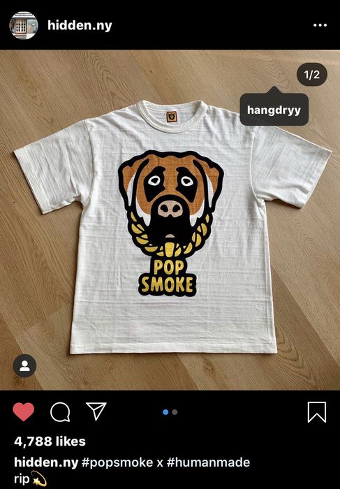 Human Made 2020 Human Made Pop Smoke Guapular Bulldog Shirt XL