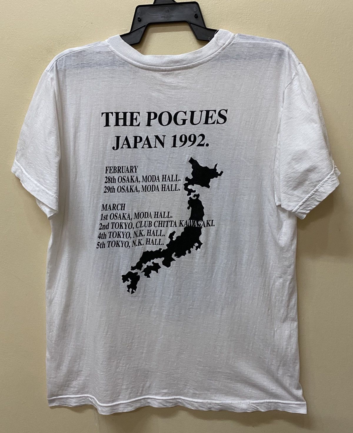 The Pogues ポーグス 92年 ジャパンツアー Tシャツ ヴィンテージ THE POGUES '92JAPAN TOUR Tee | GALAPAGOS's STORE
