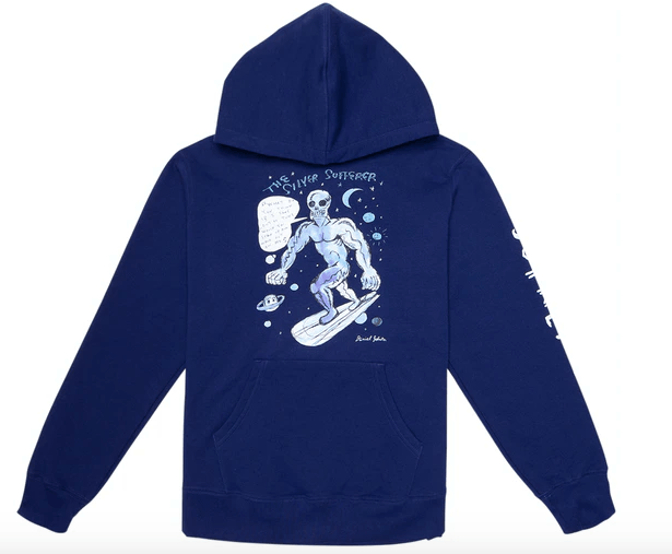 Supreme Supreme Daniel Johnston Hooded Sweatshirt Silver Surfer