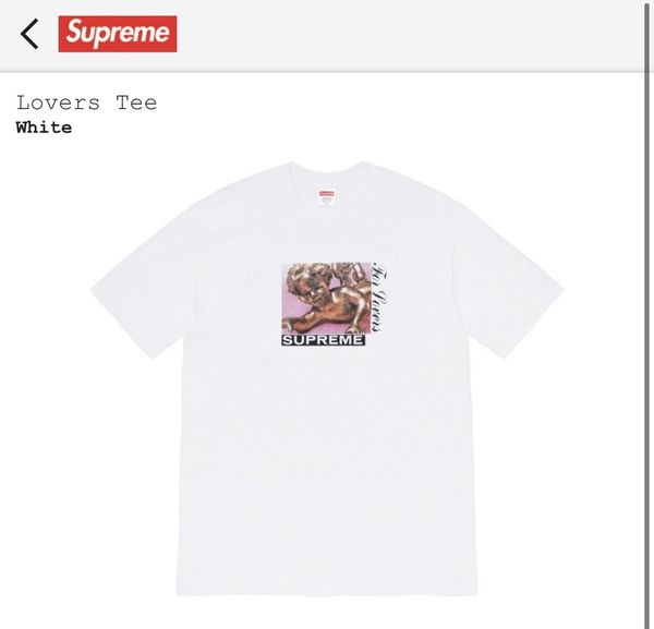 20FW supreme lovers tee-