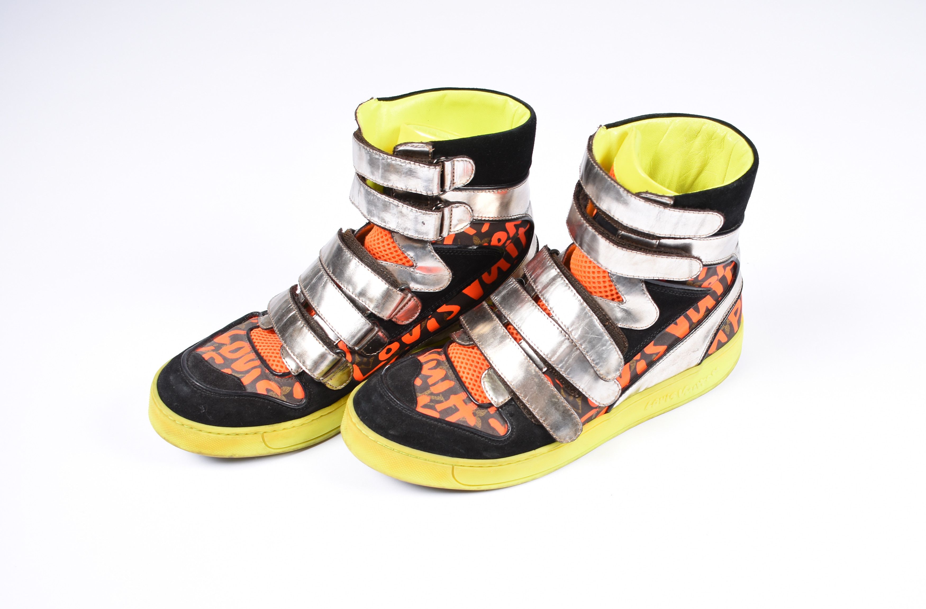 Louis Vuitton Stephen Sprouse GRAFFITI SNEAKERS High top Size 10.5 US  Spellout