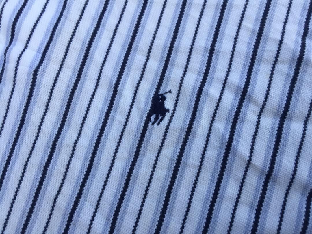 Polo Ralph Lauren × Vintage Vintage Polo Ralph Lauren Stripes Short Sleeve Shirt Size US L / EU 52-54 / 3 - 5 Thumbnail