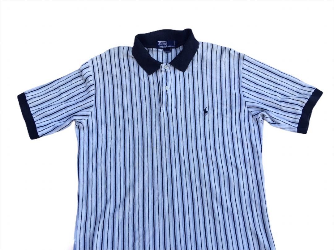 Polo Ralph Lauren × Vintage Vintage Polo Ralph Lauren Stripes Short Sleeve Shirt Size US L / EU 52-54 / 3 - 3 Thumbnail