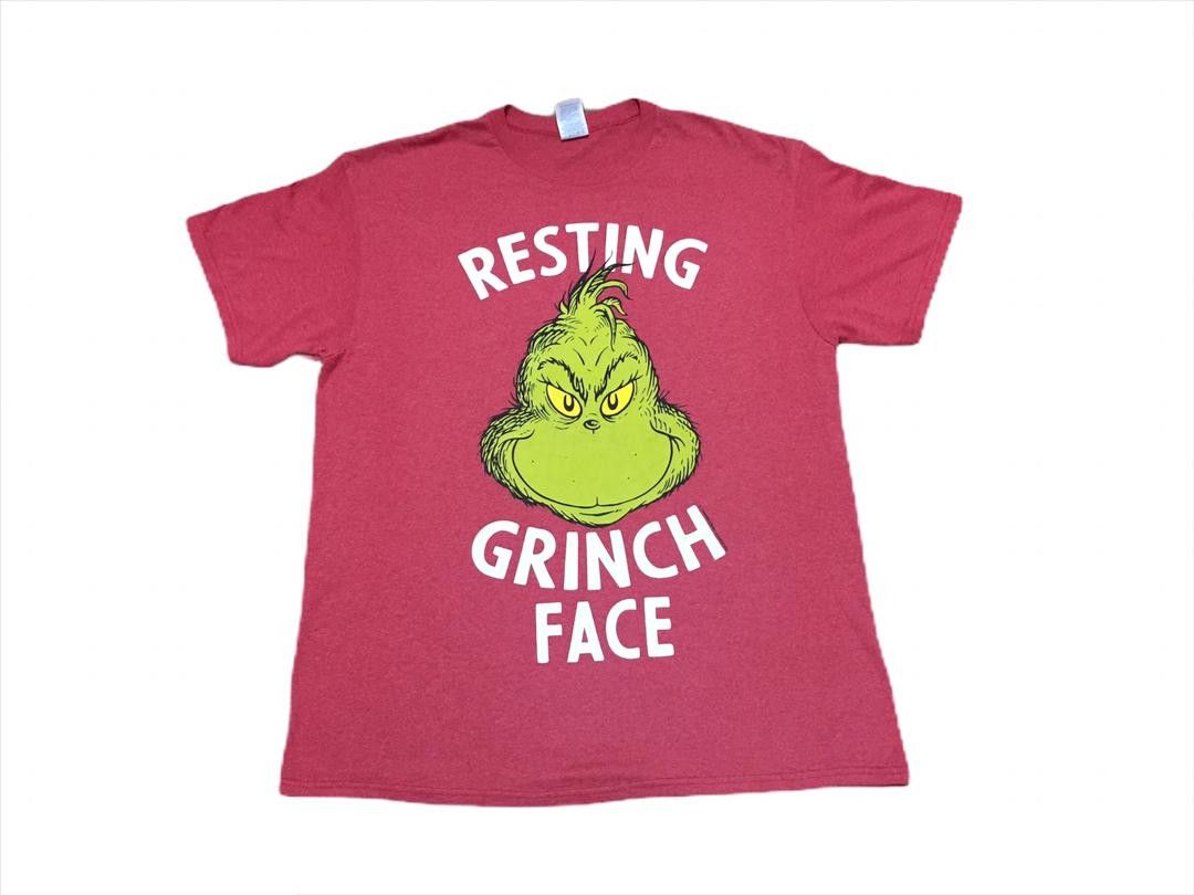 Japanese Brand Resting Grinch Face Big Logo Famous Fantasy Comedy Movie Size US L / EU 52-54 / 3 - 3 Thumbnail
