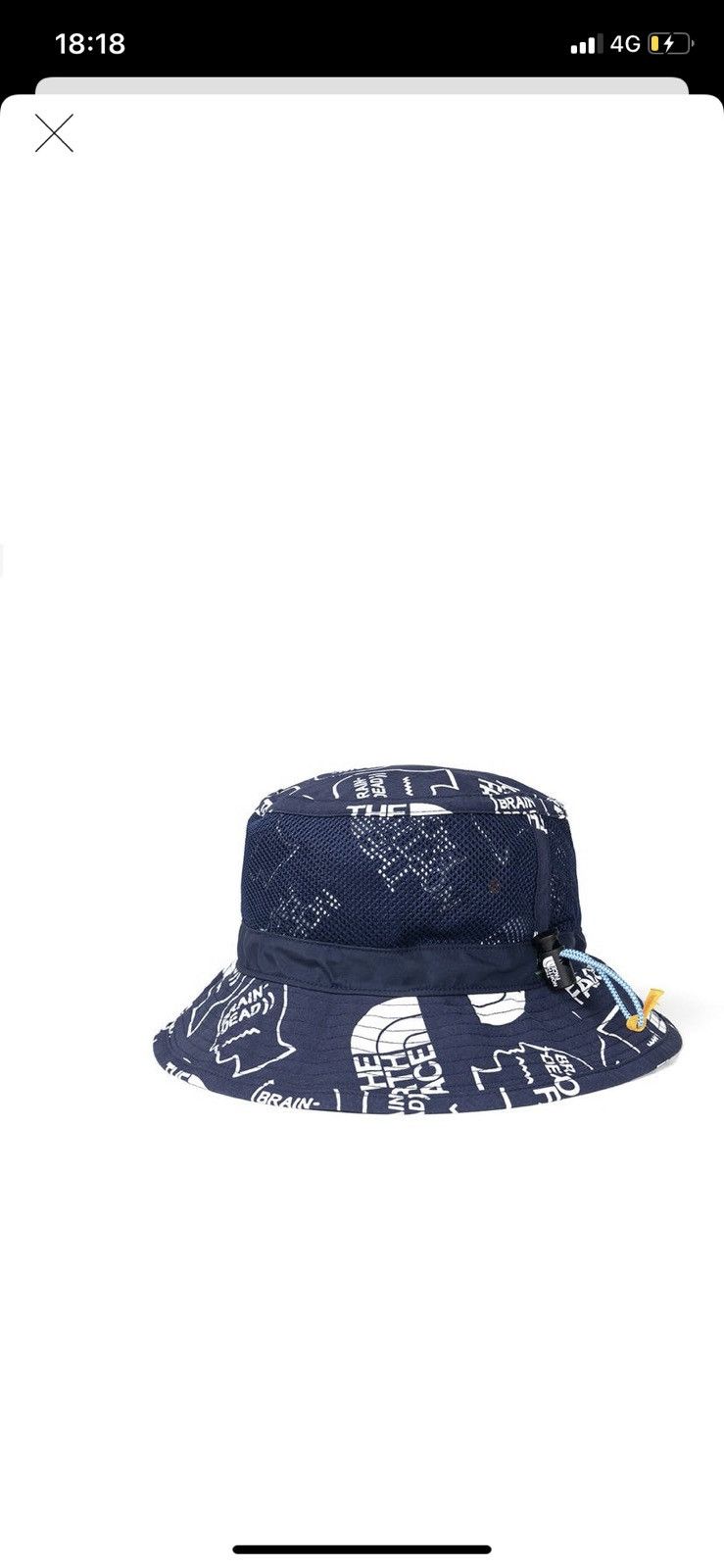 The North Face x Brain Dead Bucket Hat Vintage White