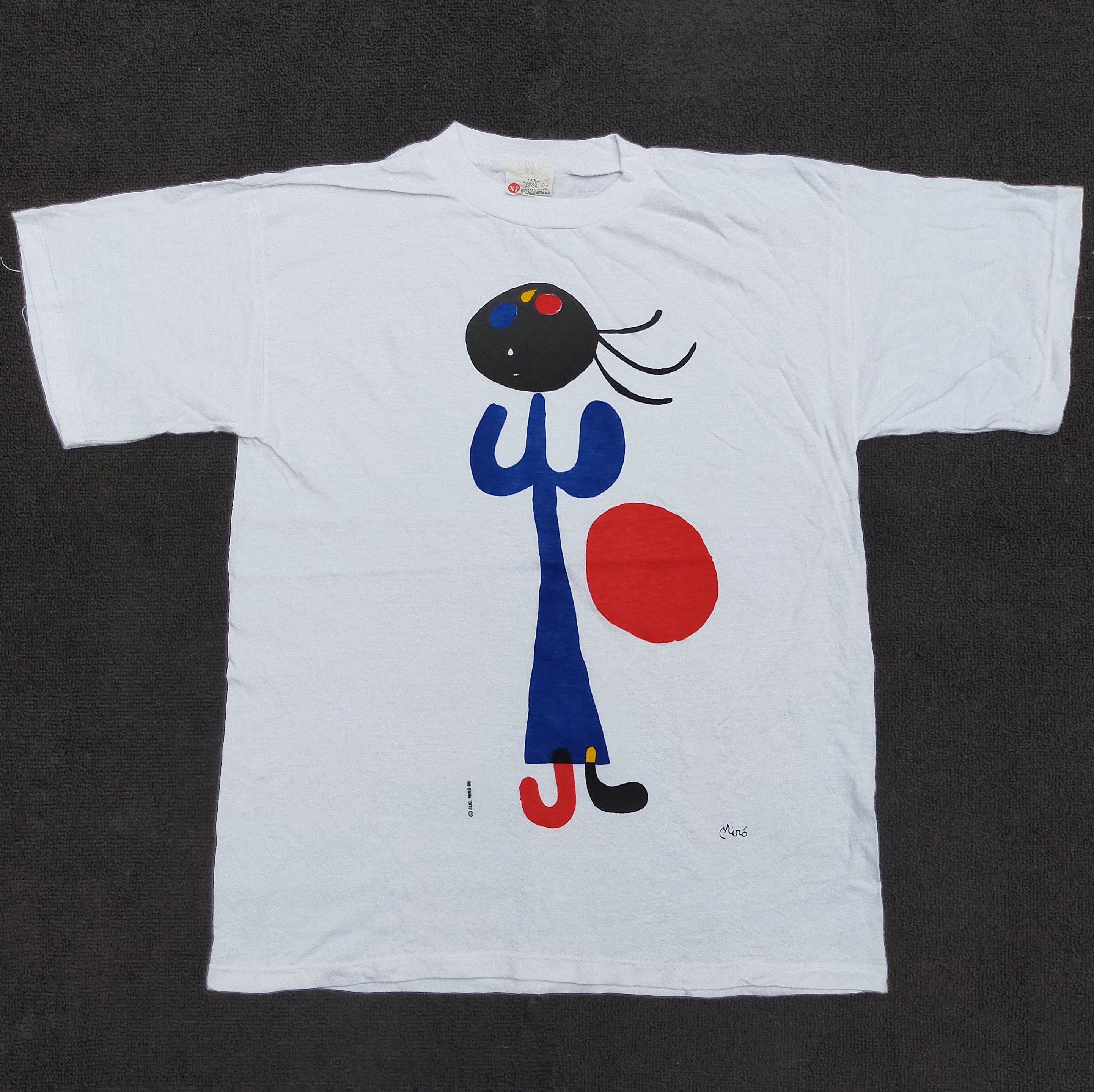 Vintage 90s Joan Miro Artwork Paint shirt - www.joarbit.com