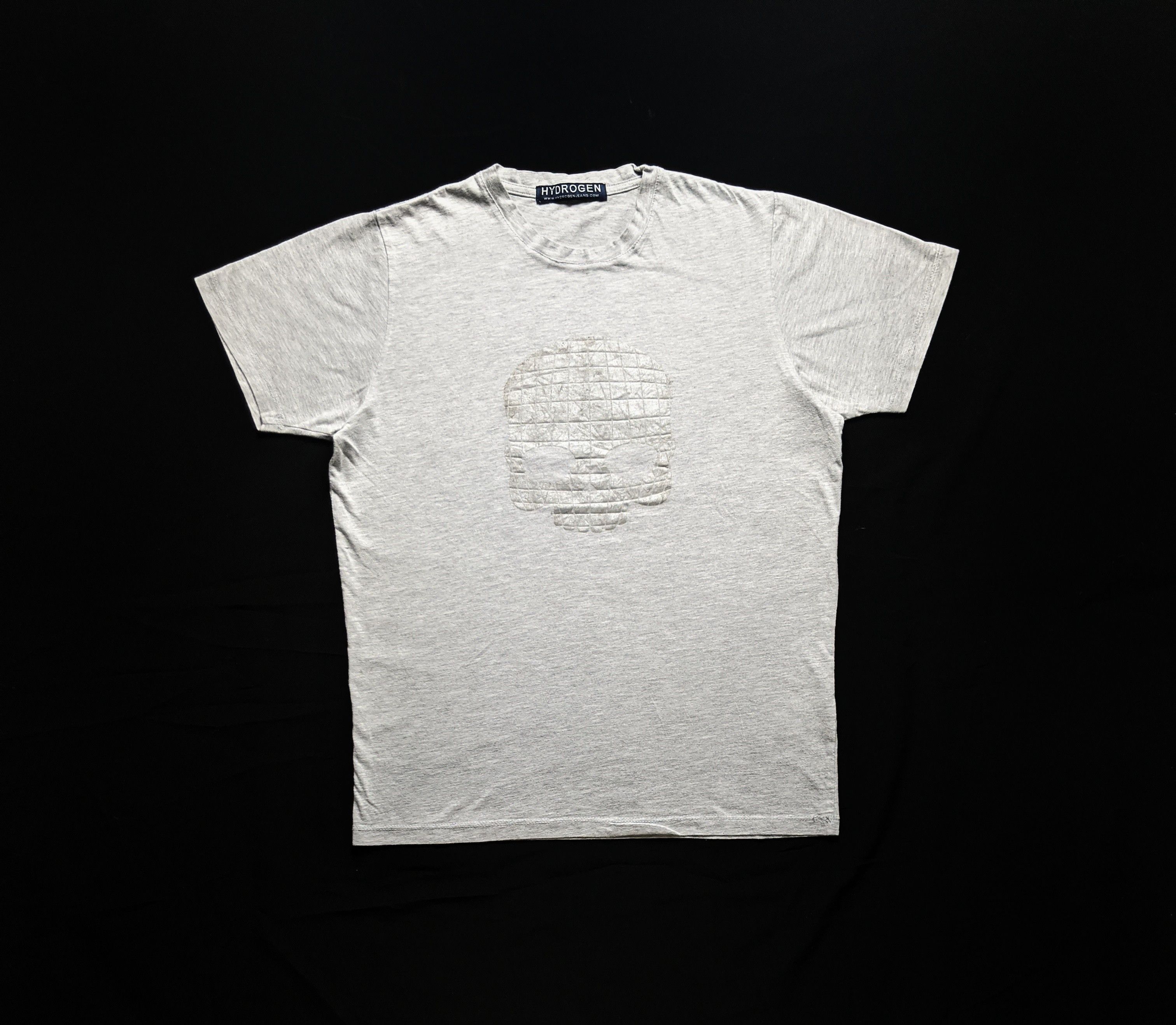 HYDROGEN × If Six Was Nine × Vintage Hydrogen Silver Skull Design T Shirt Size US S / EU 44-46 / 1 - 1 Thumbnail