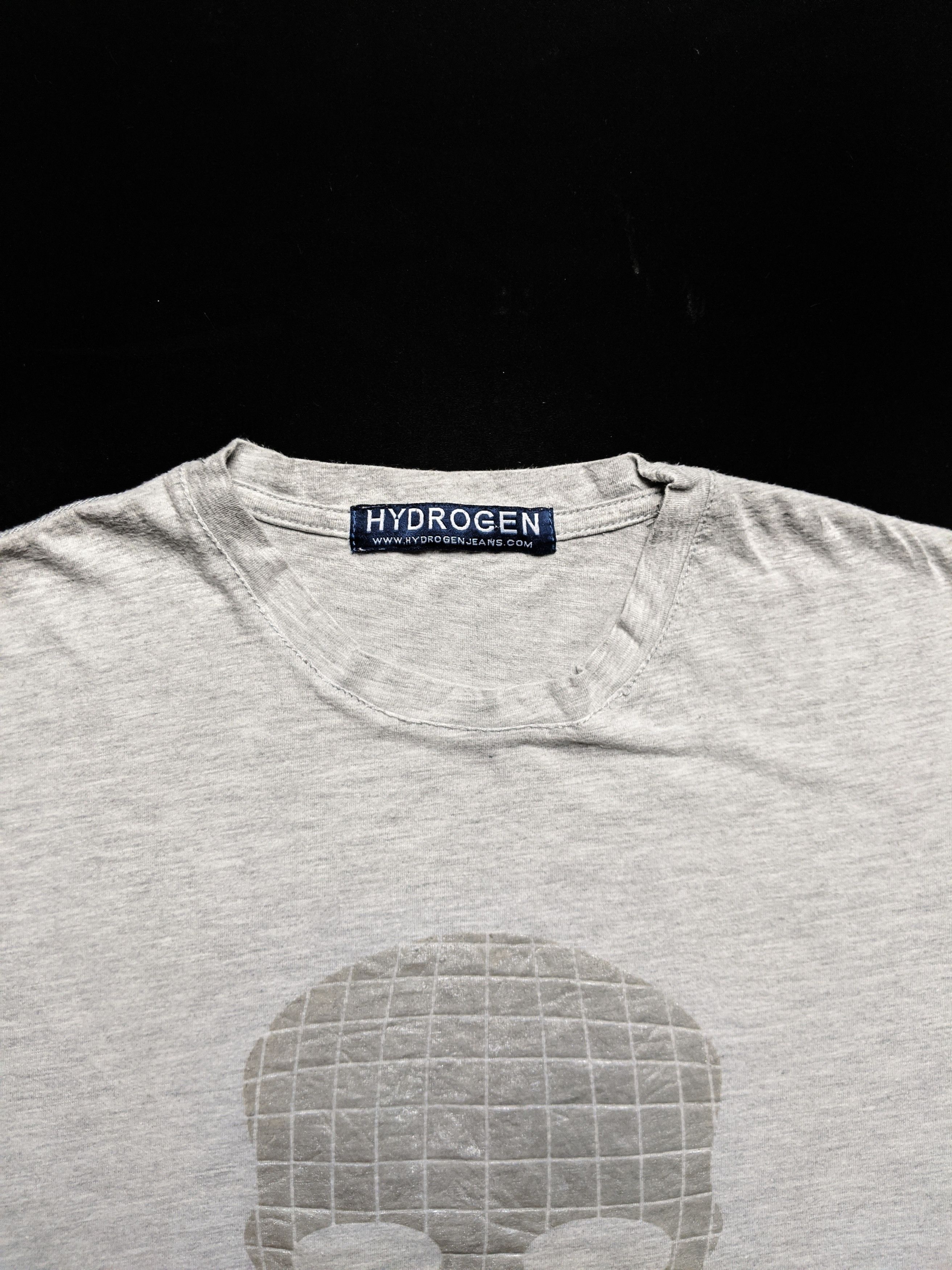 HYDROGEN × If Six Was Nine × Vintage Hydrogen Silver Skull Design T Shirt Size US S / EU 44-46 / 1 - 3 Thumbnail