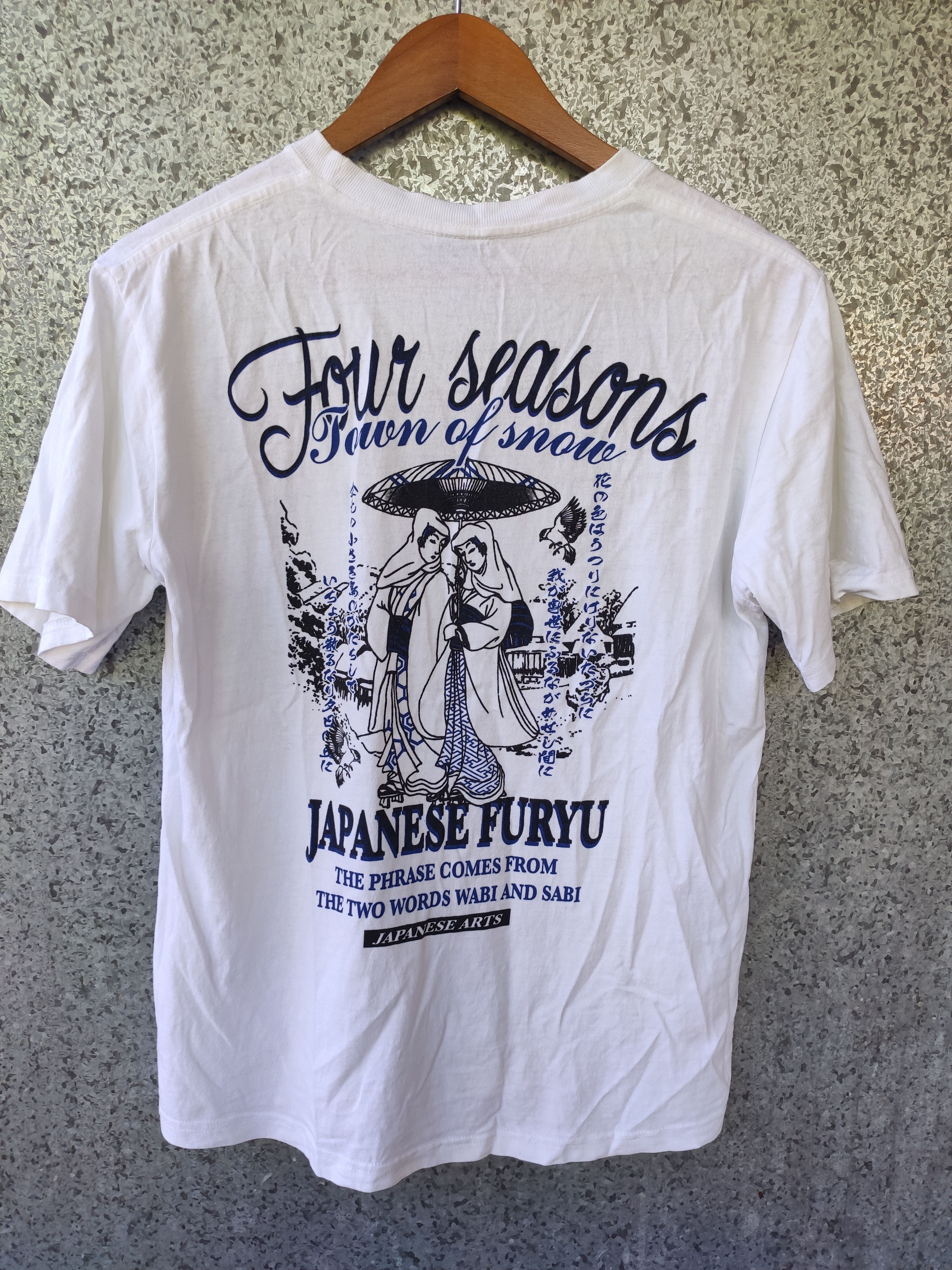 Japanese Brand 🔥Four Seasons Tour of Snow Japanese Art t shirt geisha ppfm Size US M / EU 48-50 / 2 - 1 Thumbnail