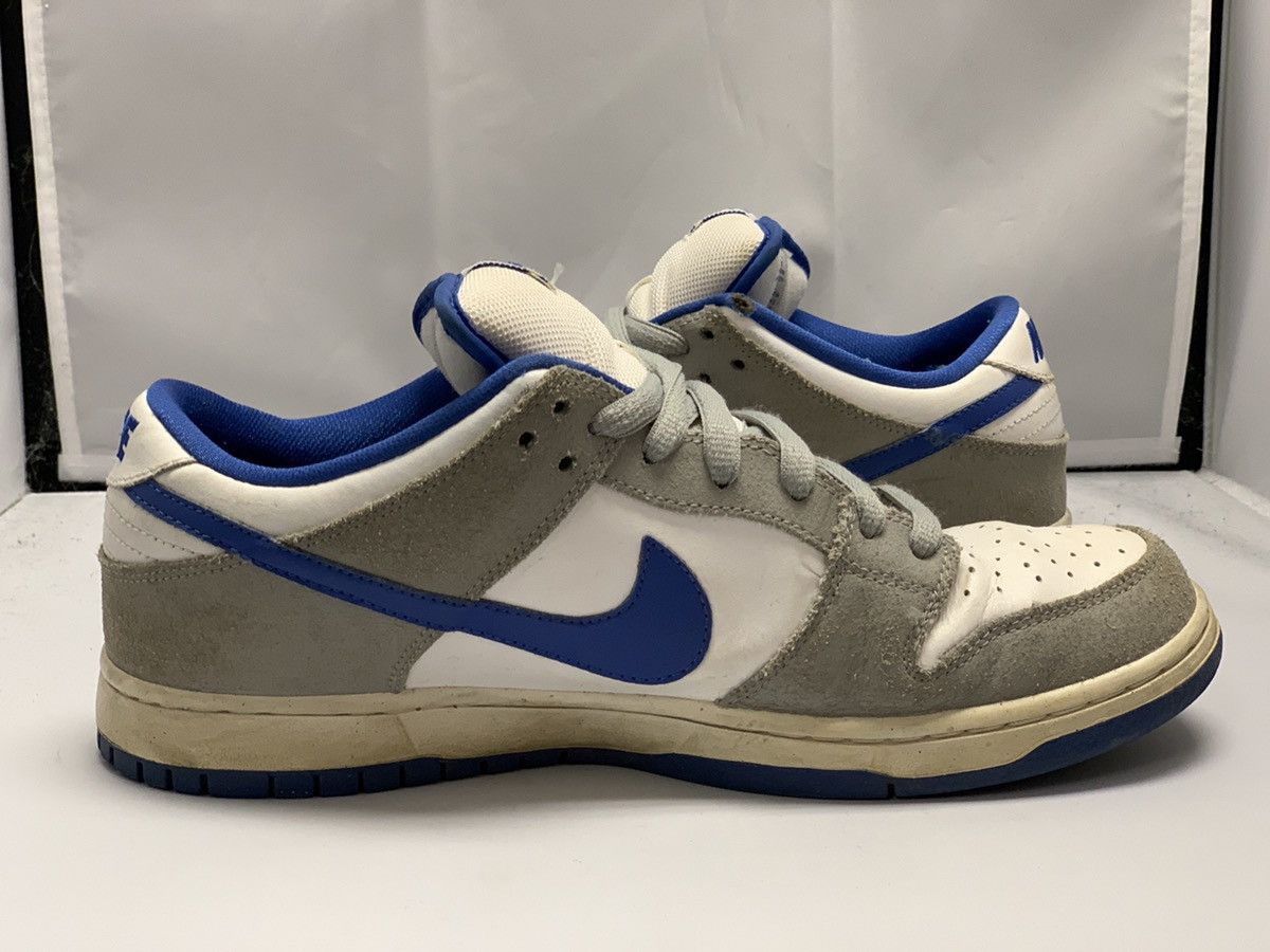 Nike Nike SB Dunk Low Metallic Silver Grey Goose Royal Size 11 | Grailed