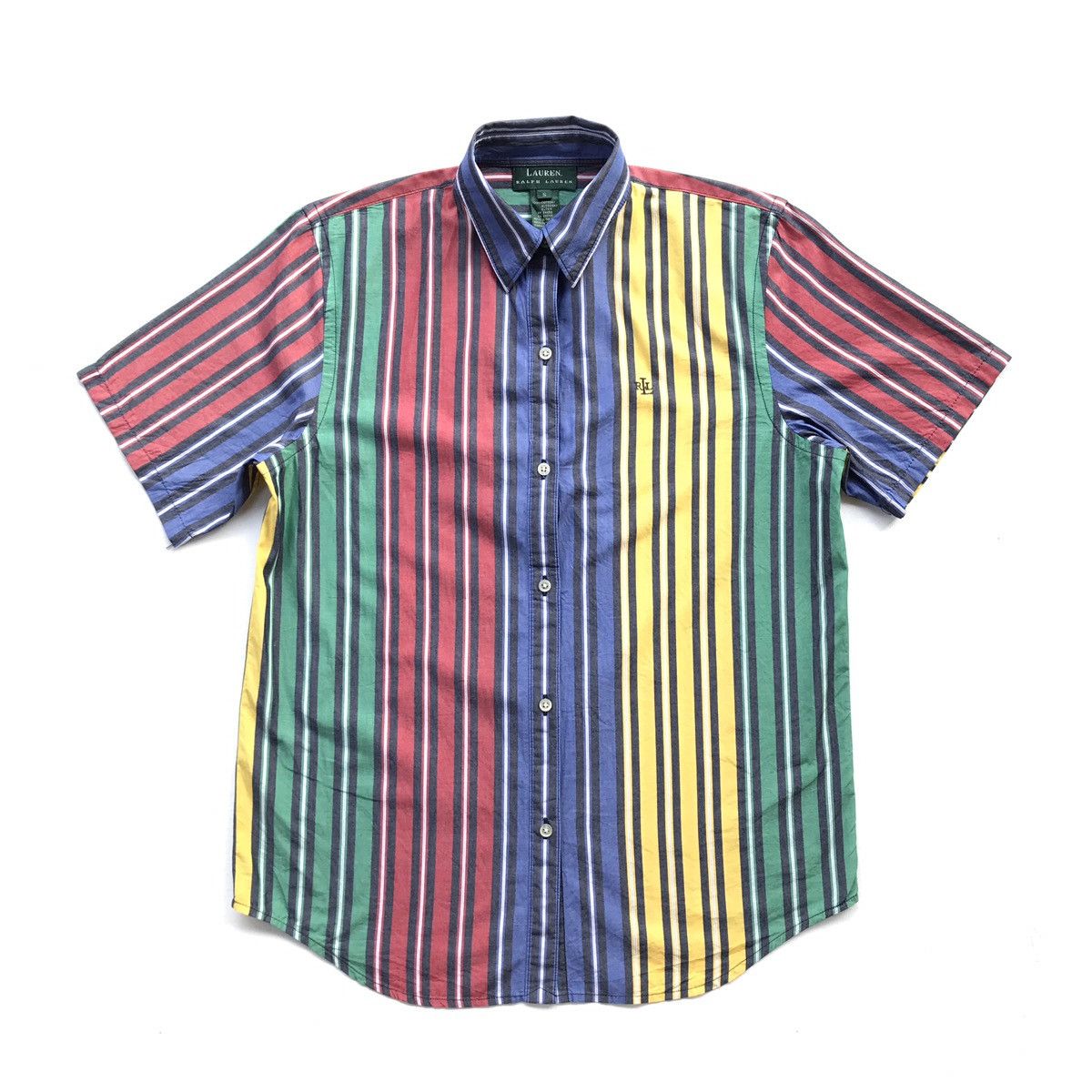 Ralph Lauren Stripe Colour Button Shirt Ups (G-02)