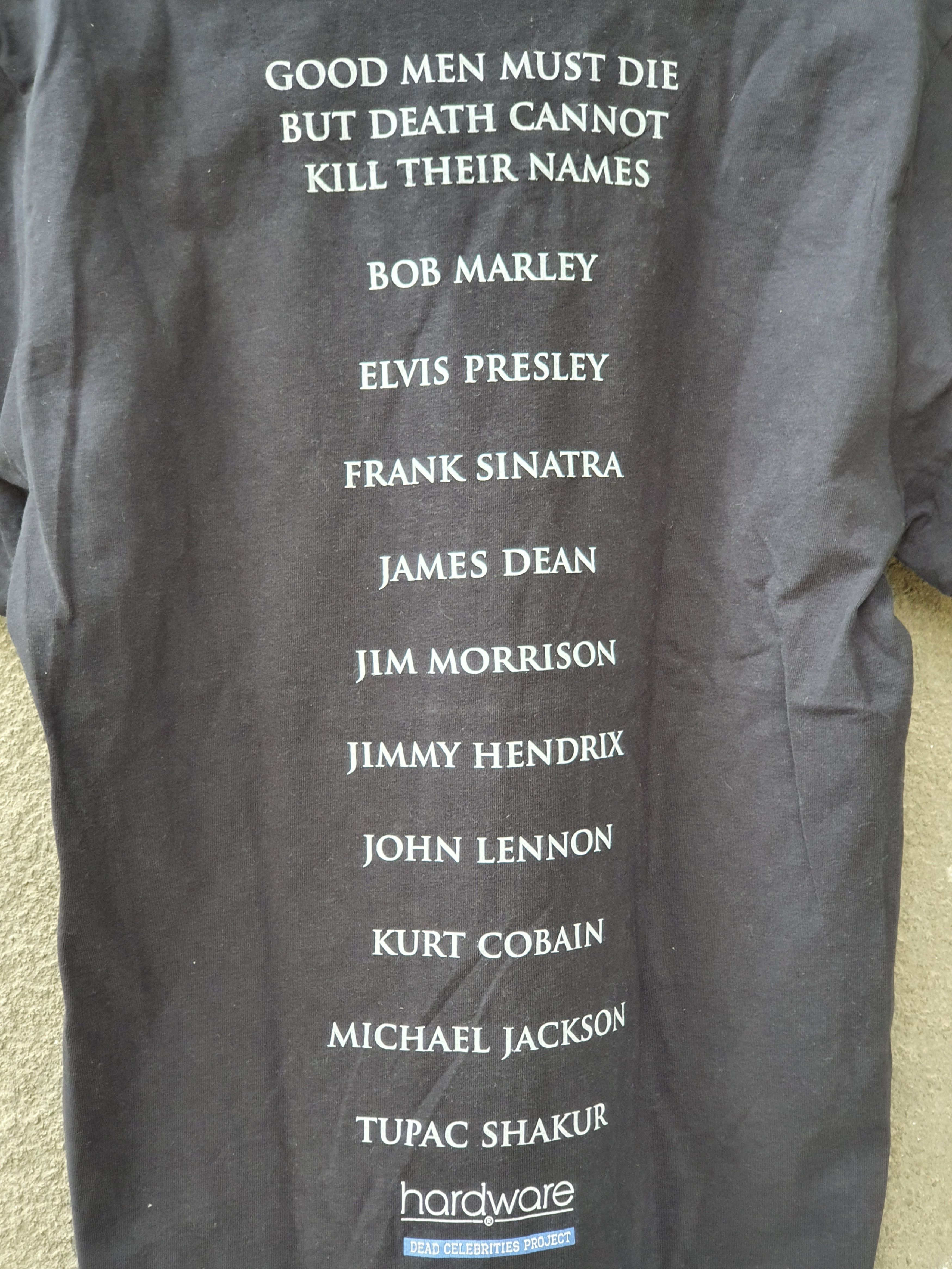 Band Tees Hardware Dead Celebrities Project BOB MARLEY t-shirt,sz L Size US L / EU 52-54 / 3 - 10 Thumbnail