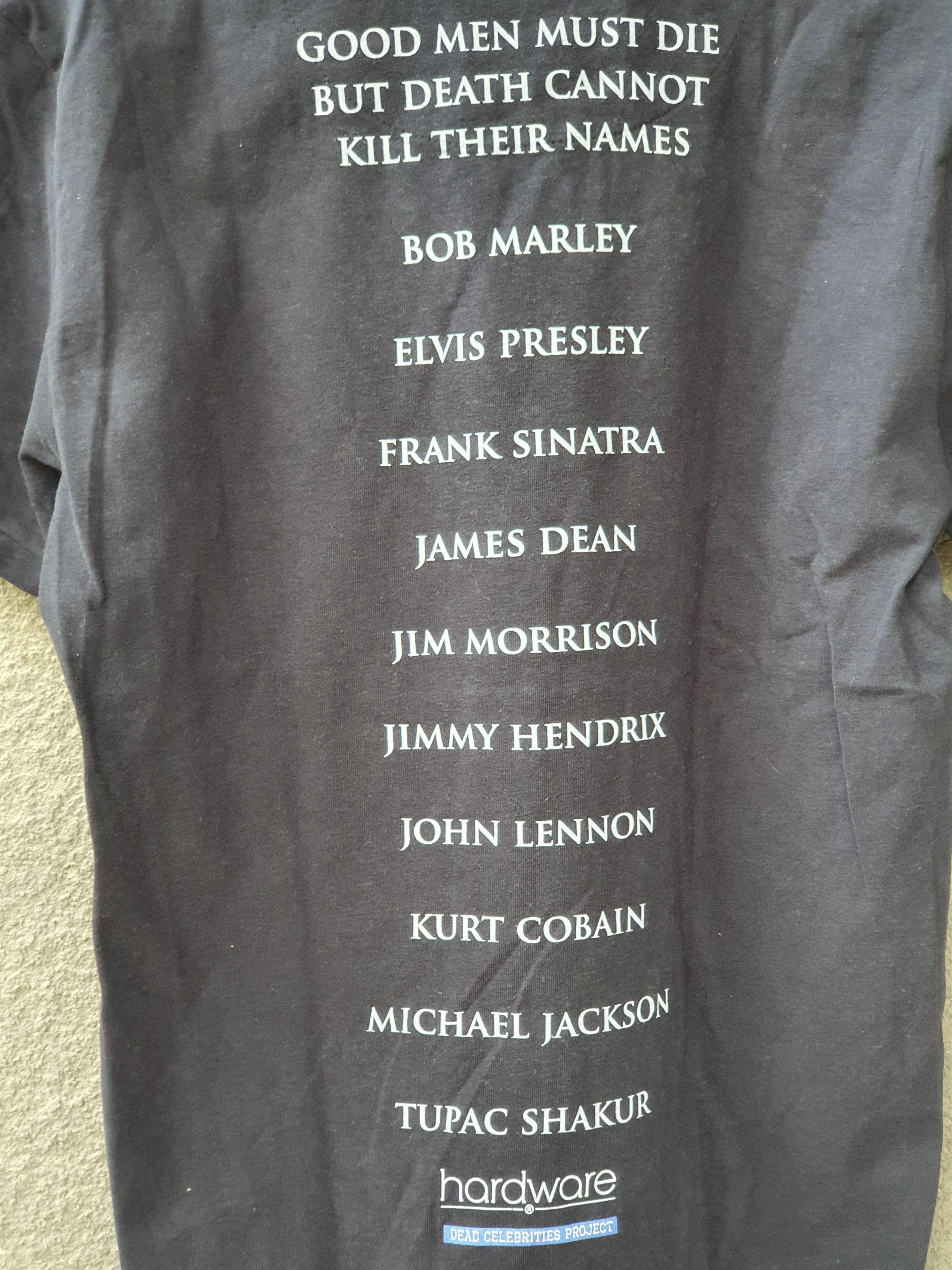 Band Tees Hardware Dead Celebrities Project BOB MARLEY t-shirt,sz L Size US L / EU 52-54 / 3 - 9 Thumbnail