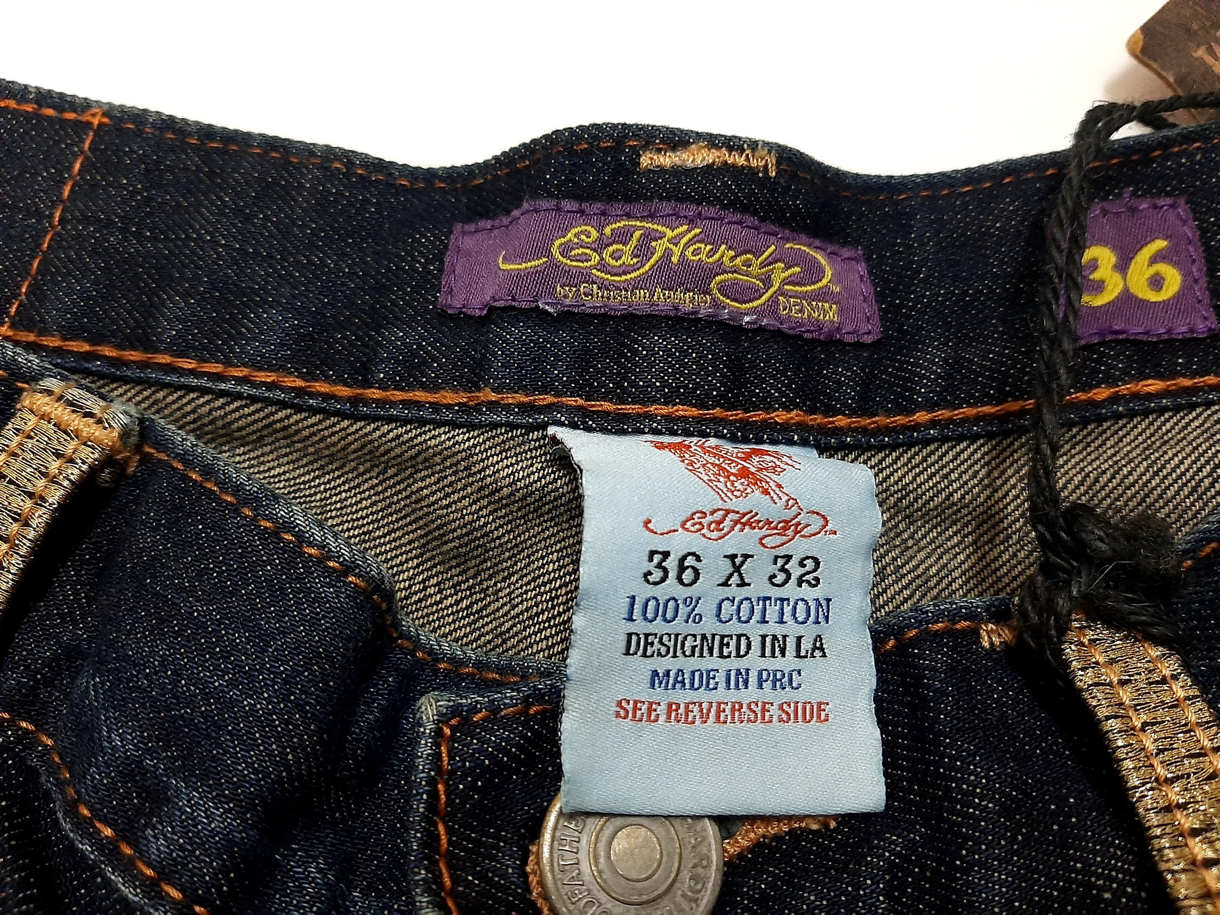 Ed Hardy FINAL DROP - rare vintage ed hardy jeans Size US 36 / EU 52 - 8 Thumbnail