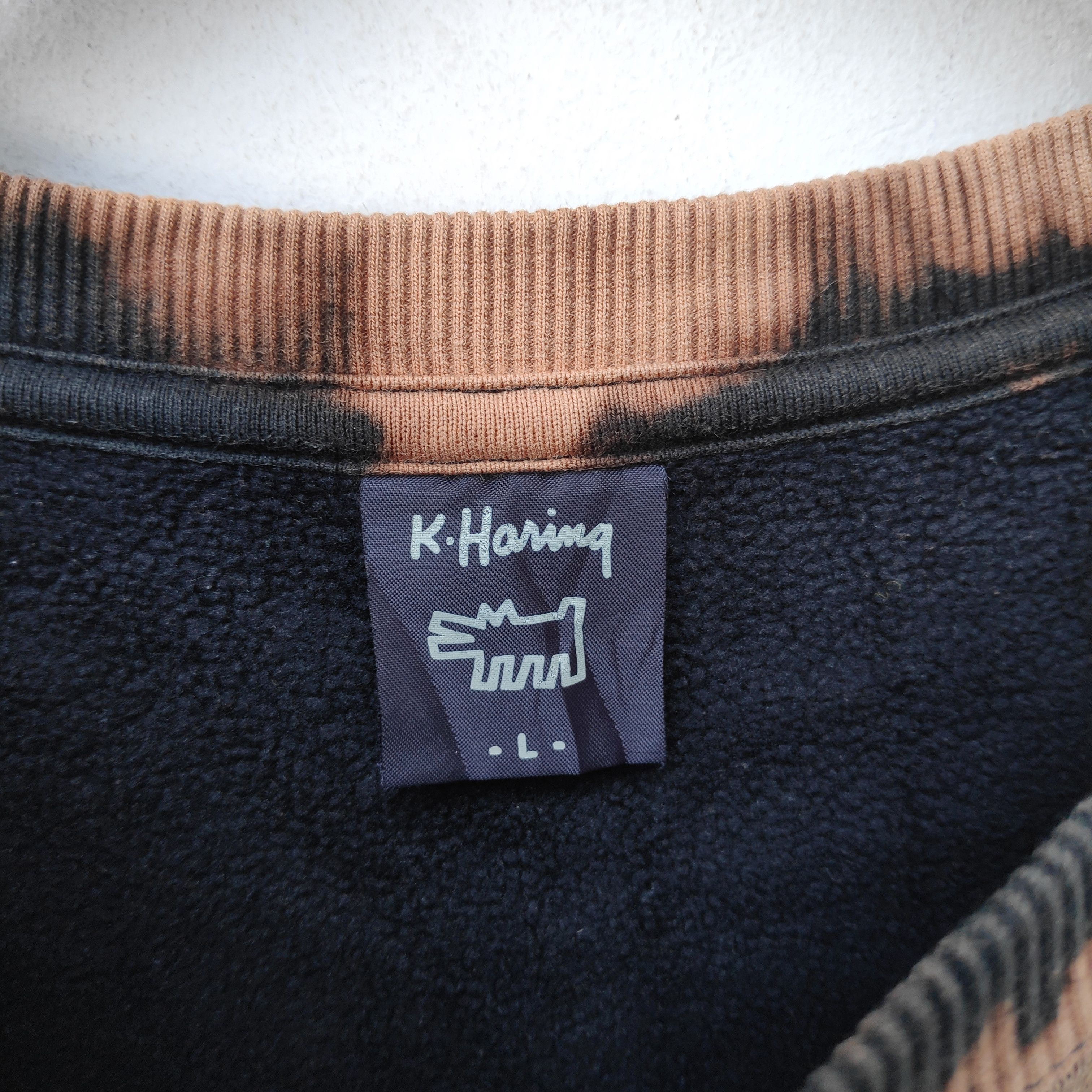 Keith Haring KEITH HARING BLEACH WASH TIE DYE SWEATSHIRT LARGE BLACK Size US L / EU 52-54 / 3 - 5 Thumbnail