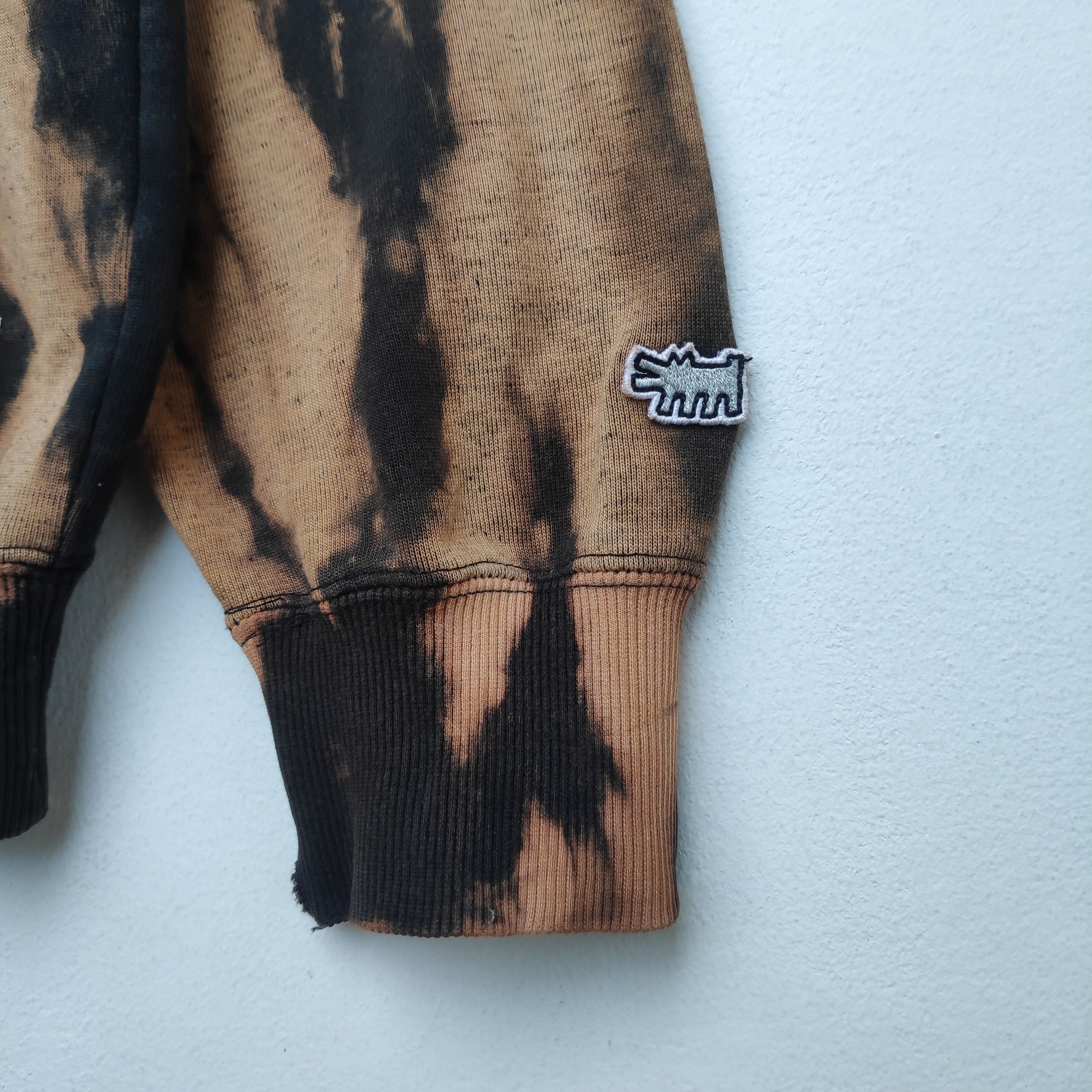Keith Haring KEITH HARING BLEACH WASH TIE DYE SWEATSHIRT LARGE BLACK Size US L / EU 52-54 / 3 - 7 Thumbnail