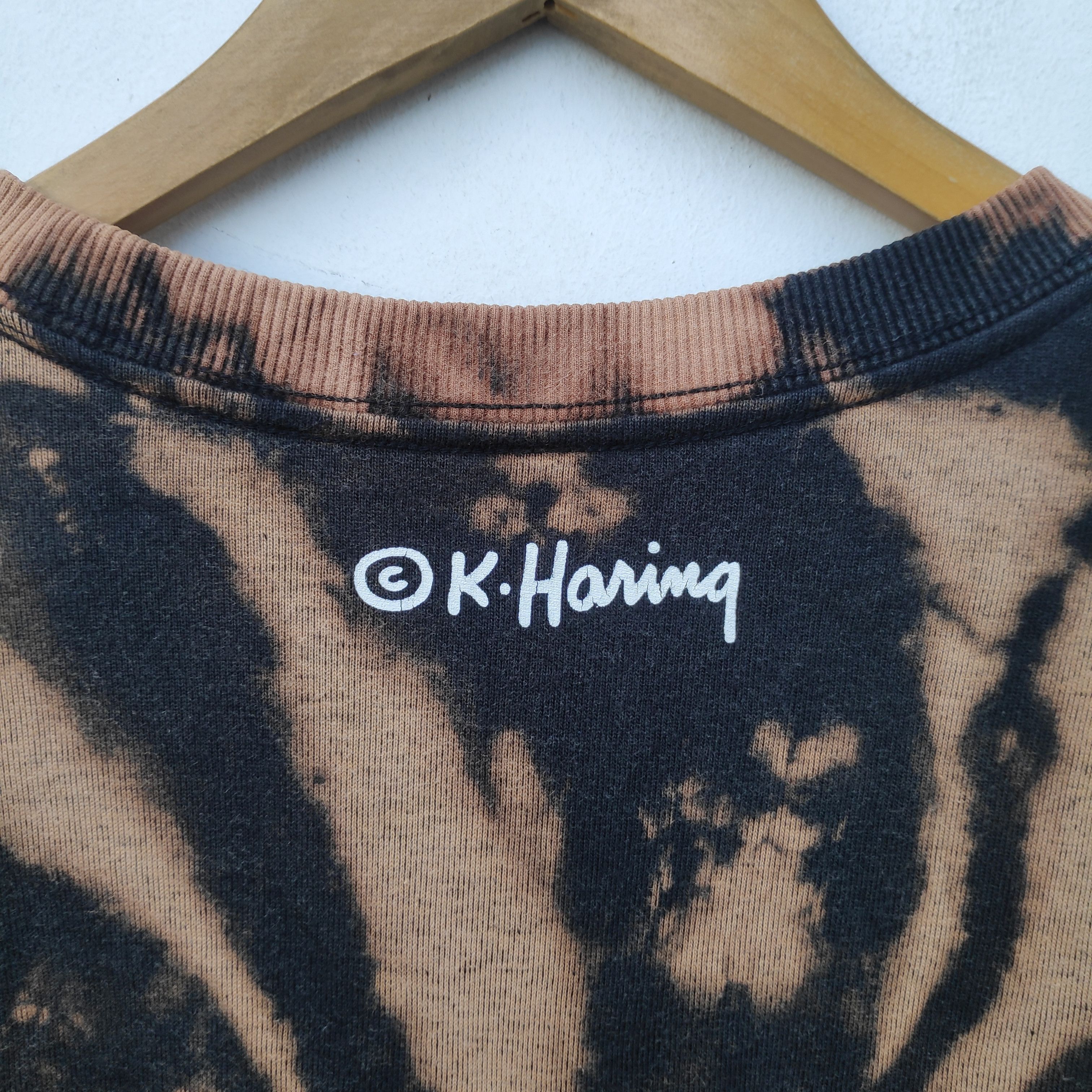Keith Haring KEITH HARING BLEACH WASH TIE DYE SWEATSHIRT LARGE BLACK Size US L / EU 52-54 / 3 - 9 Thumbnail
