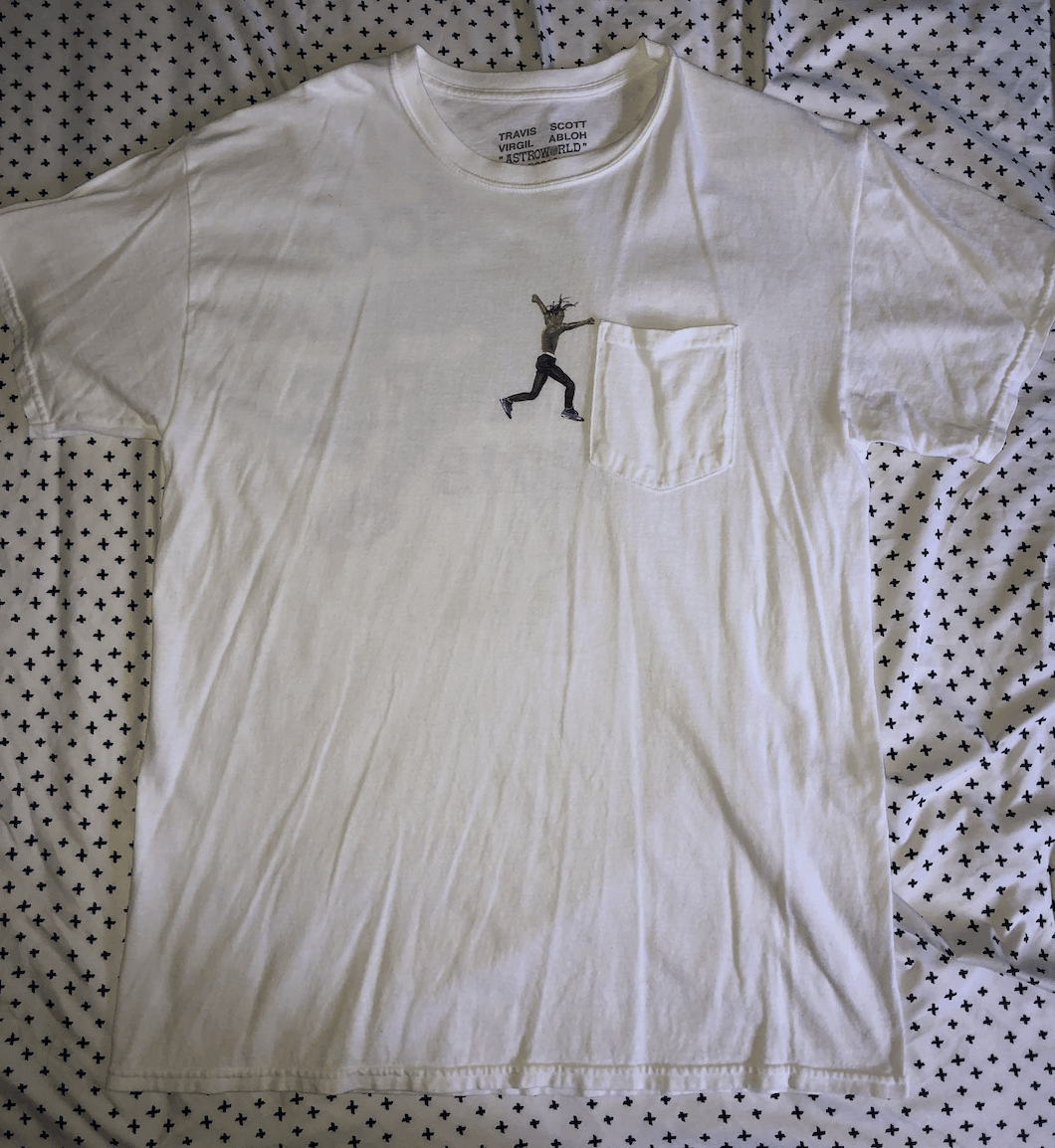 travis scott x virgil abloh by a thread tee