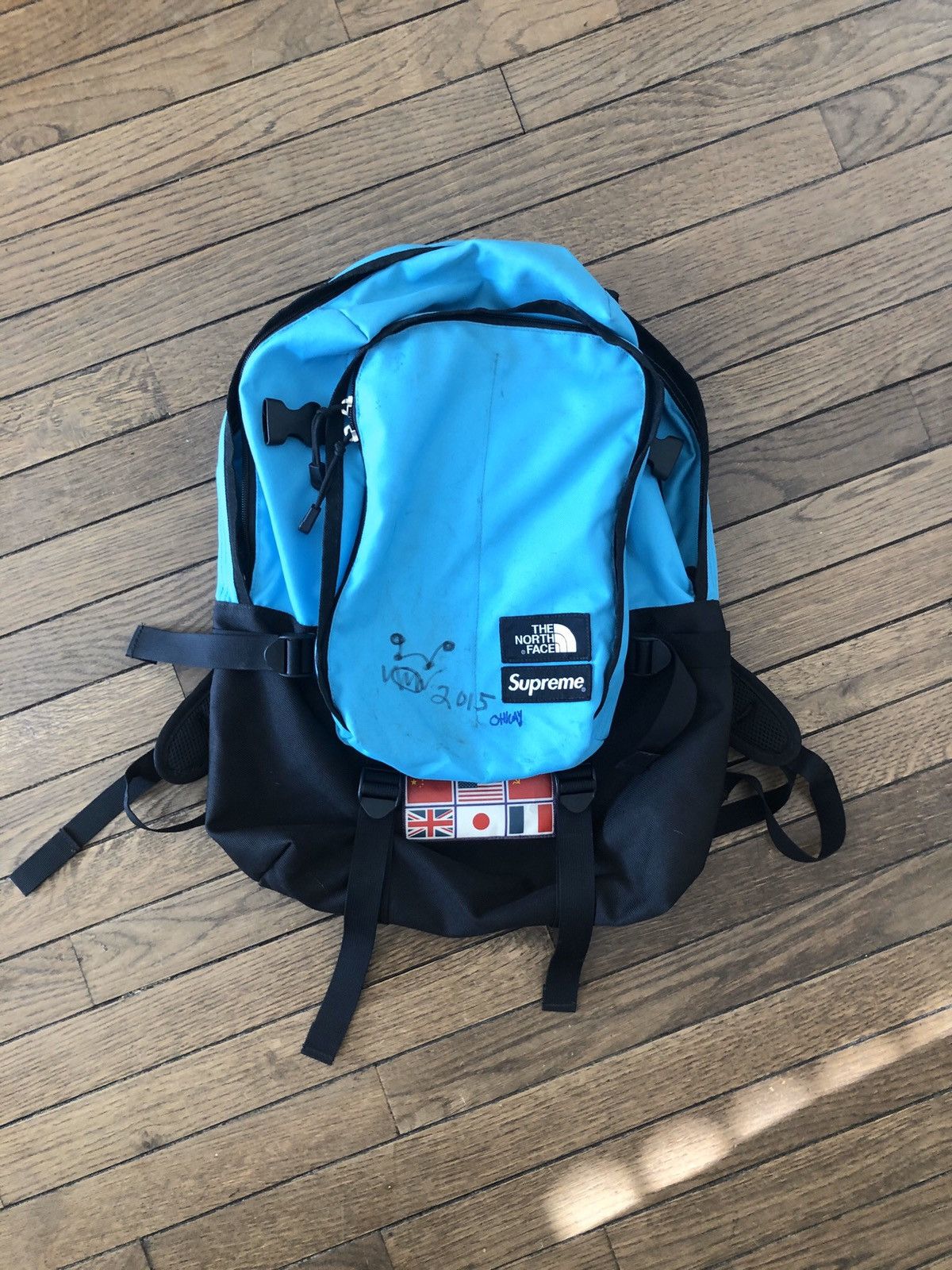 Asspizza RARE!!!! Supreme x TNF x Asspizza Expedition Flags Backpack Size ONE SIZE - 2 Thumbnail