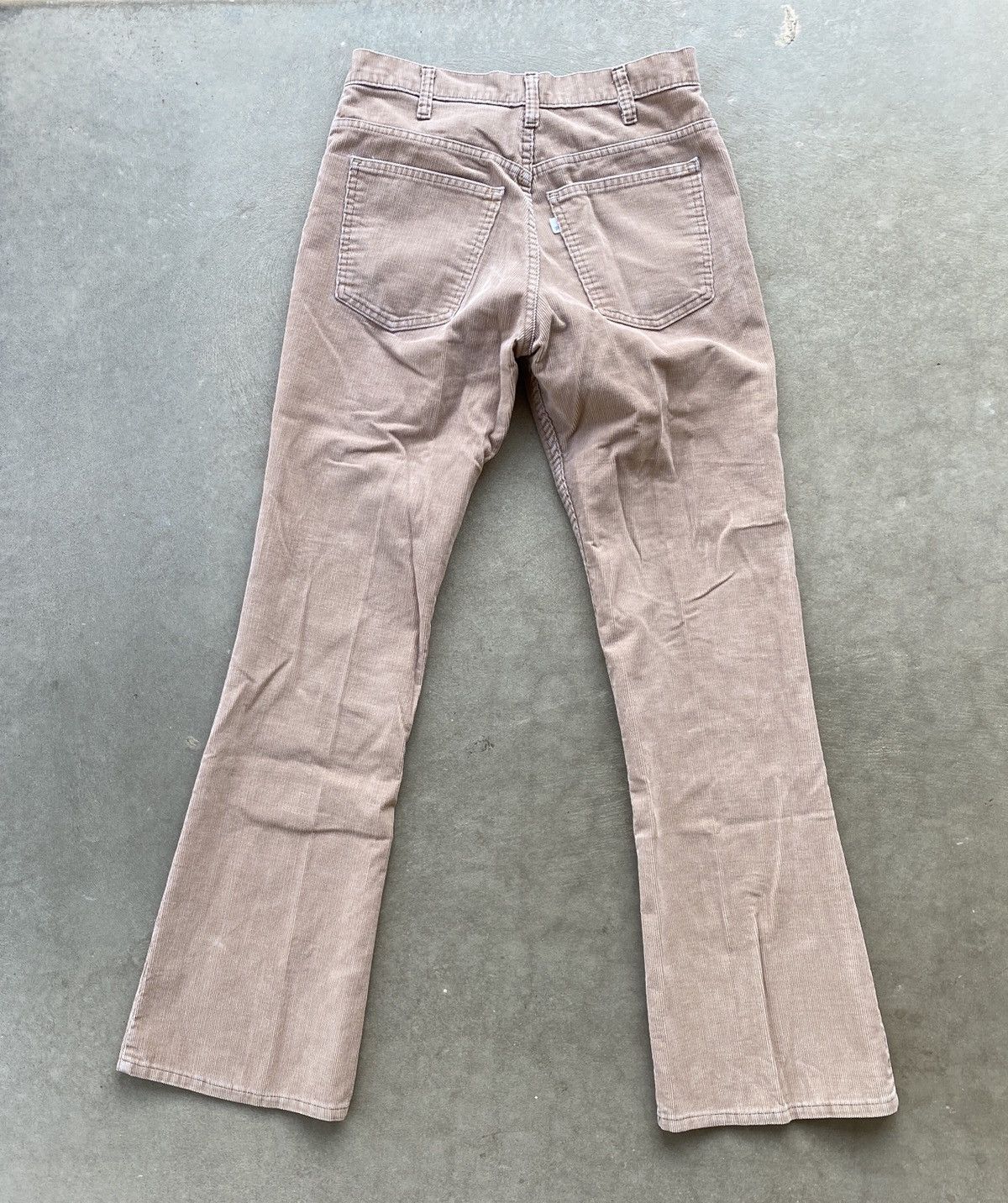 Levi's × Vintage 80s Levis 517 Corduroy Jeans 33x33 White Tab Made USA Tan Size US 32 / EU 48 - 4 Thumbnail