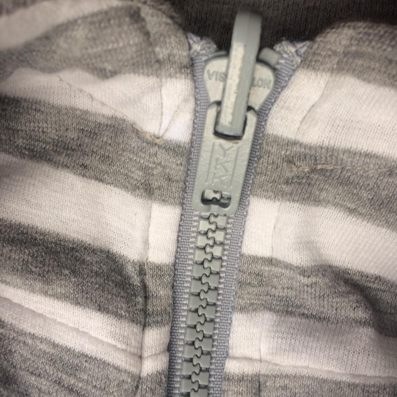Issey Miyake × Vintage VINTAGE 80s ISSEY MIYAKE STRIPE REVERSIBLE HOODIE Size US M / EU 48-50 / 2 - 4 Thumbnail