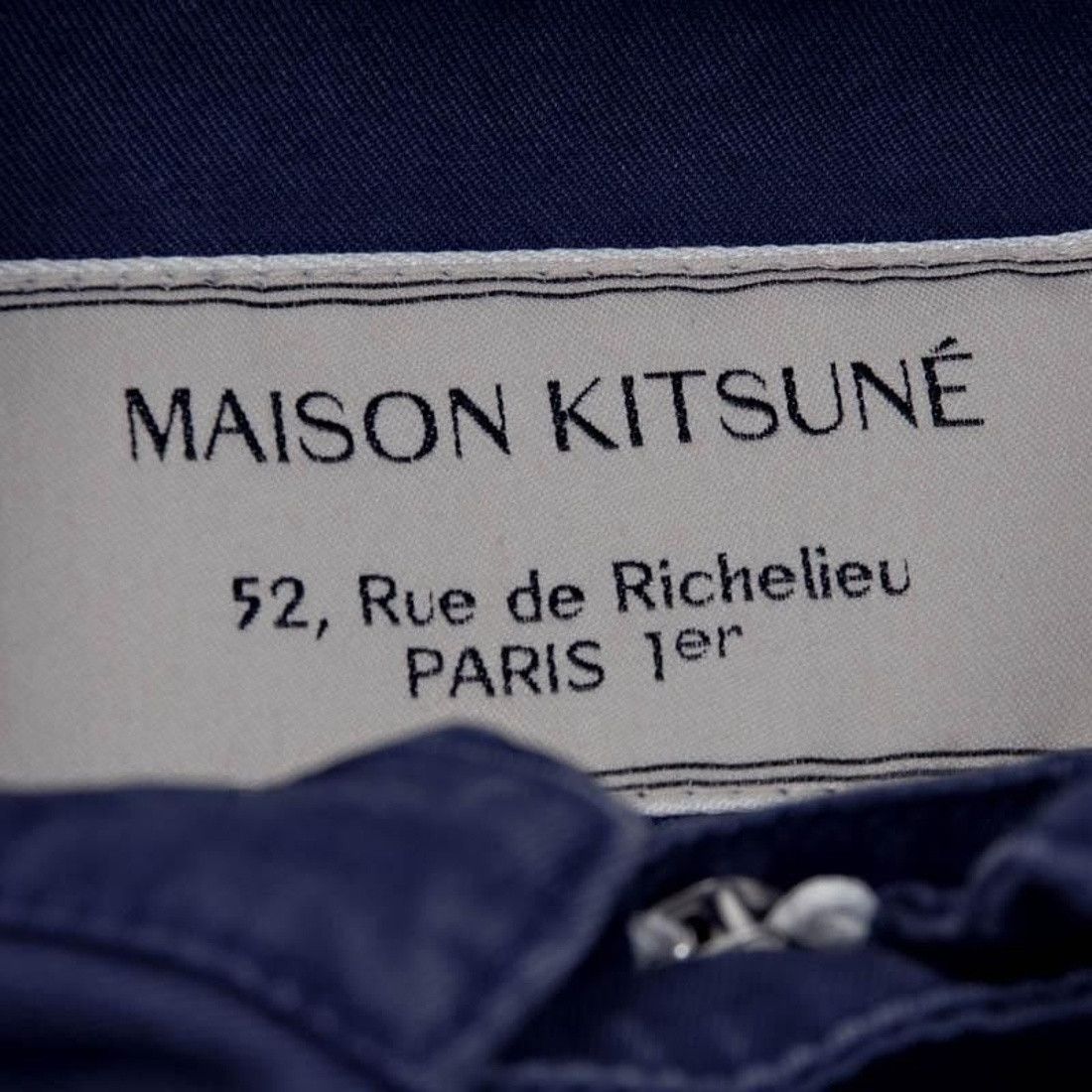 Maison Kitsune Indigo Raw Safari Jacket Size US M / EU 48-50 / 2 - 5 Thumbnail