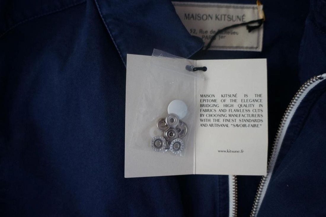 Maison Kitsune Indigo Raw Safari Jacket Size US M / EU 48-50 / 2 - 6 Thumbnail