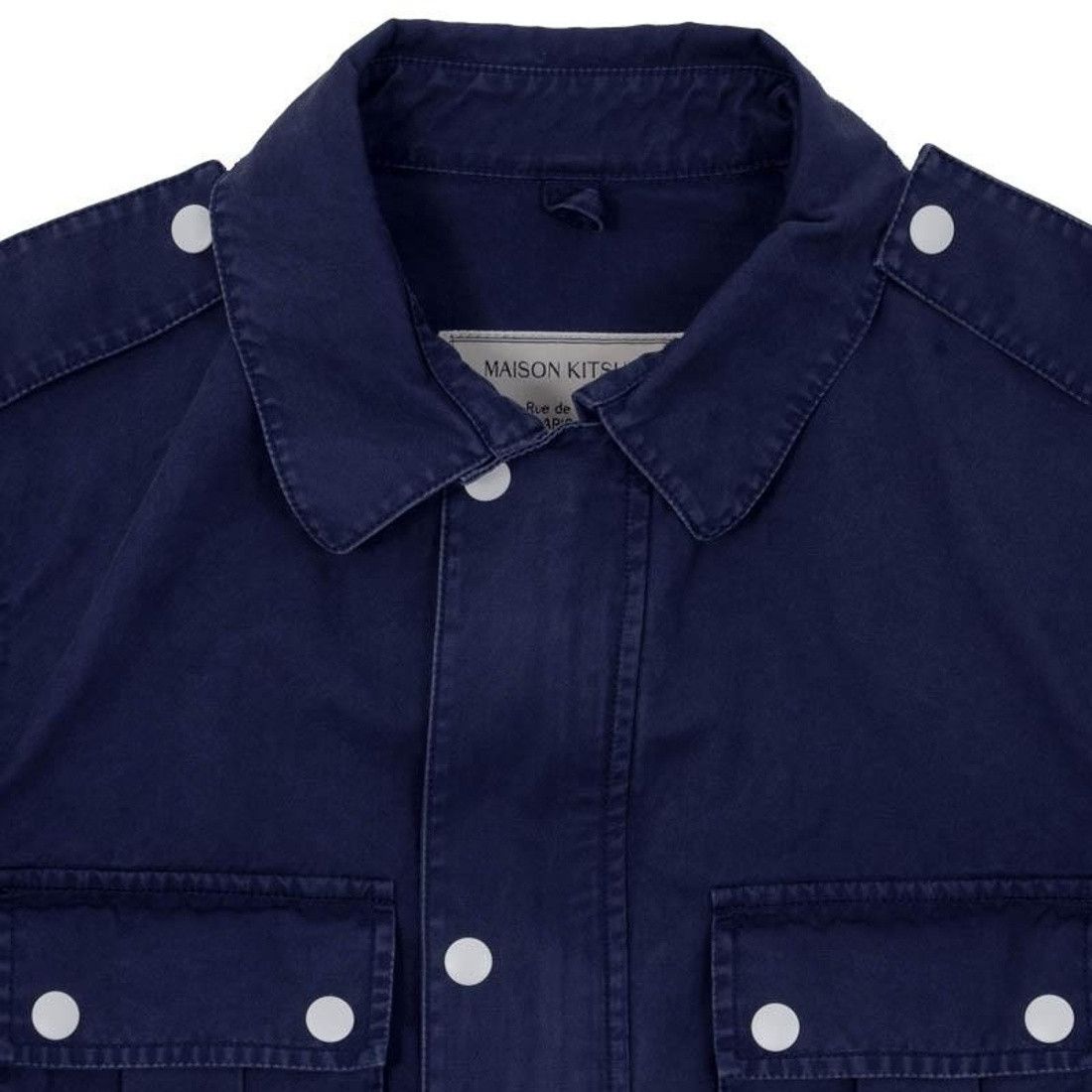 Maison Kitsune Indigo Raw Safari Jacket Size US M / EU 48-50 / 2 - 7 Thumbnail
