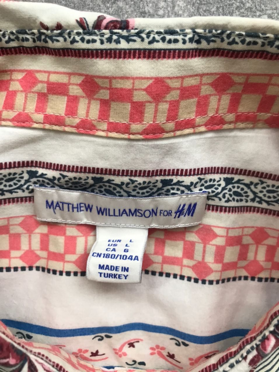 H&M × Matthew Williamson Matthew Williamson x H&M flower man shirt Rare Size US L / EU 52-54 / 3 - 5 Thumbnail