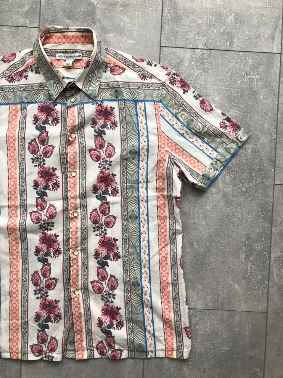 H&M × Matthew Williamson Matthew Williamson x H&M flower man shirt Rare Size US L / EU 52-54 / 3 - 2 Thumbnail