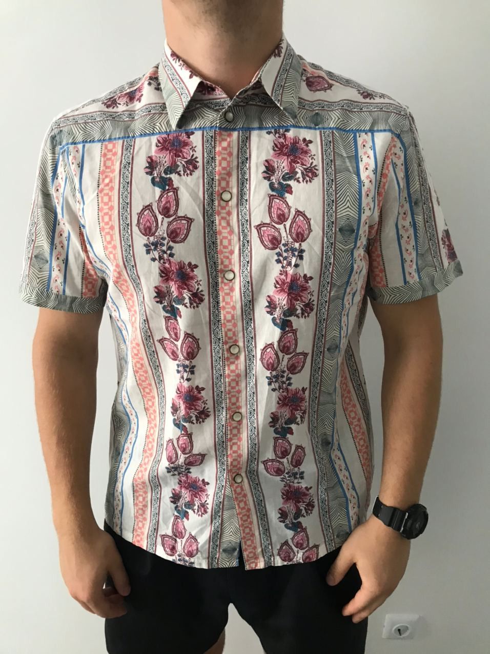 H&M × Matthew Williamson Matthew Williamson x H&M flower man shirt Rare Size US L / EU 52-54 / 3 - 8 Thumbnail