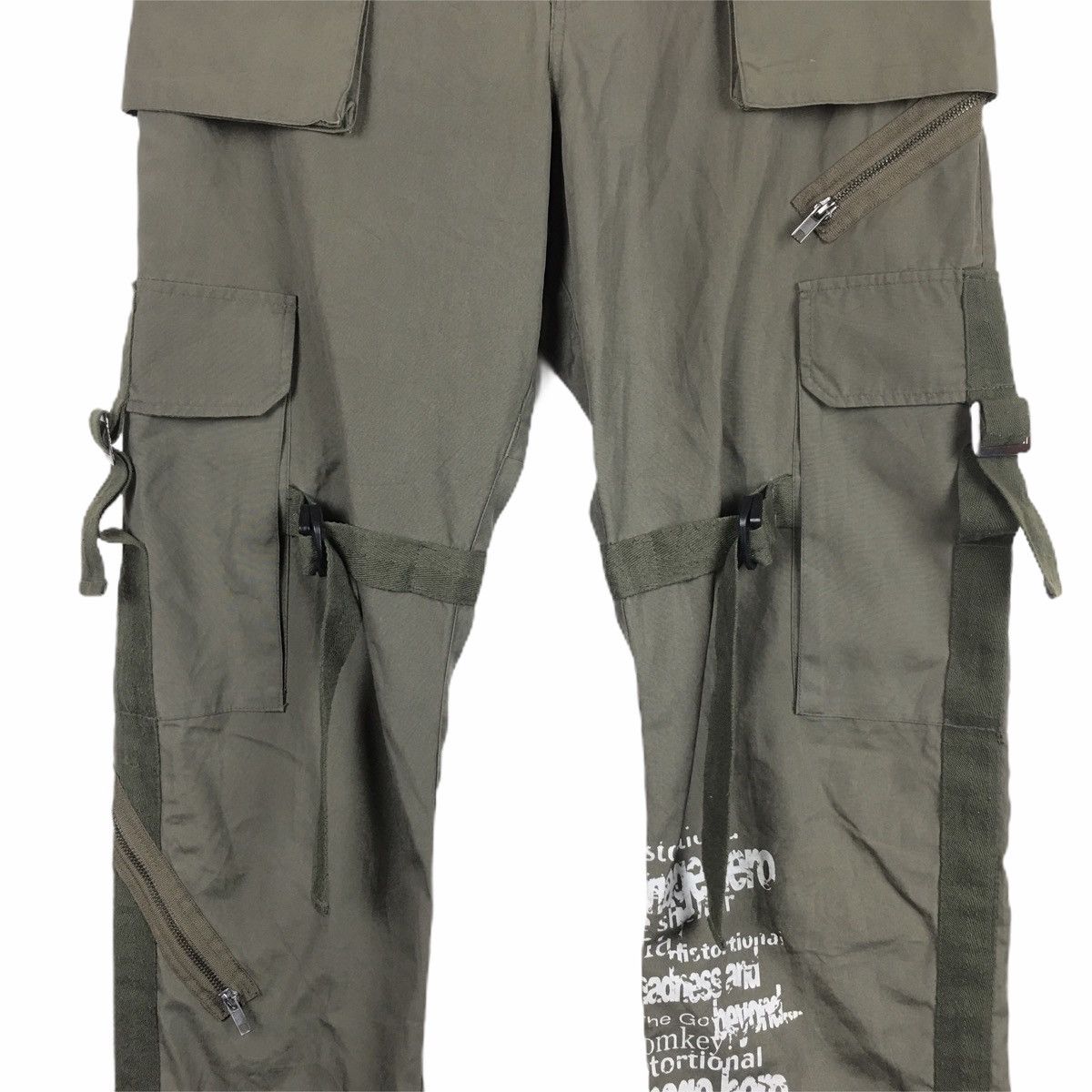 Japanese Brand NYDJ Japan Bondage Punk Cargo Pant Size US 32 / EU 48 - 3 Thumbnail
