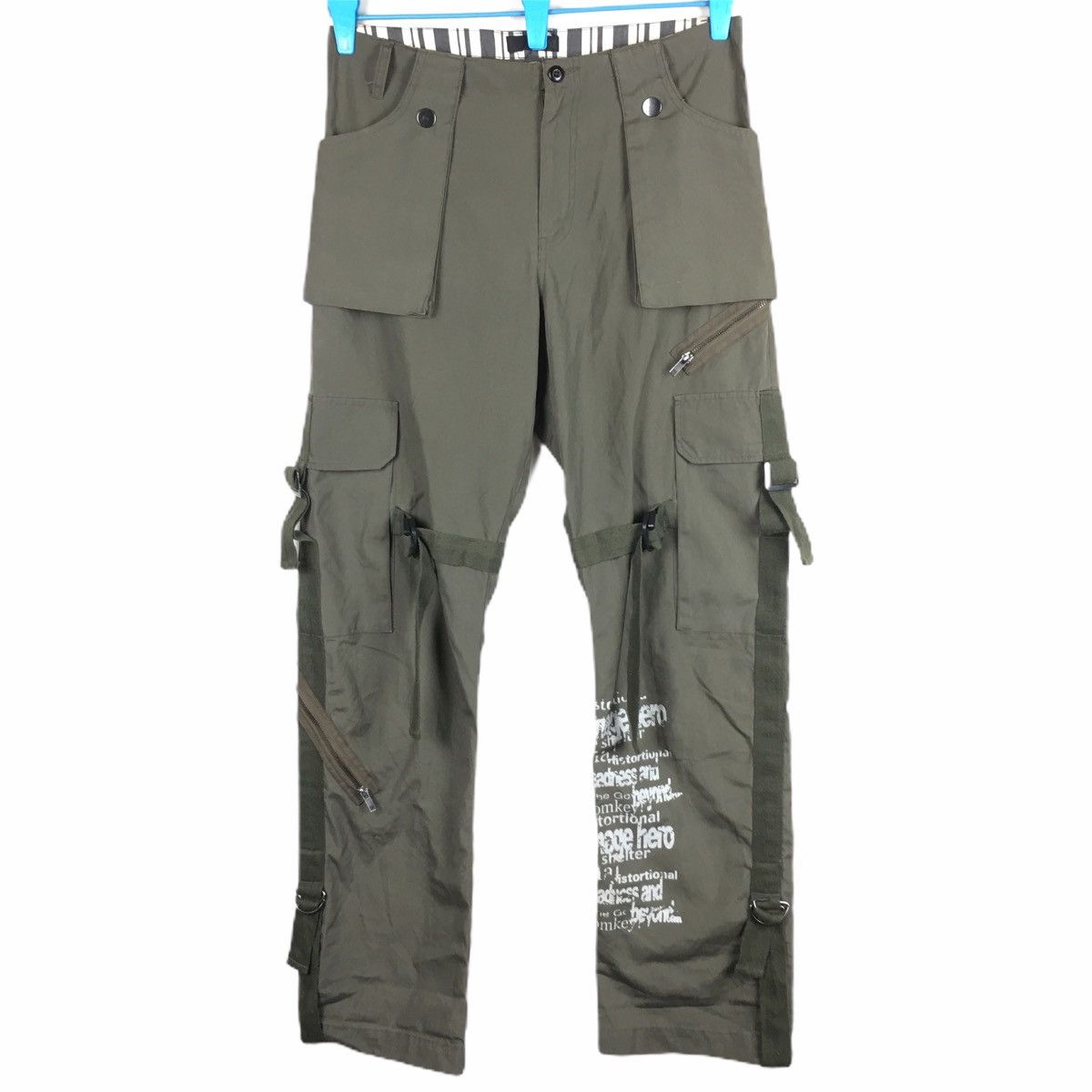 Japanese Brand NYDJ Japan Bondage Punk Cargo Pant Size US 32 / EU 48 - 1 Thumbnail