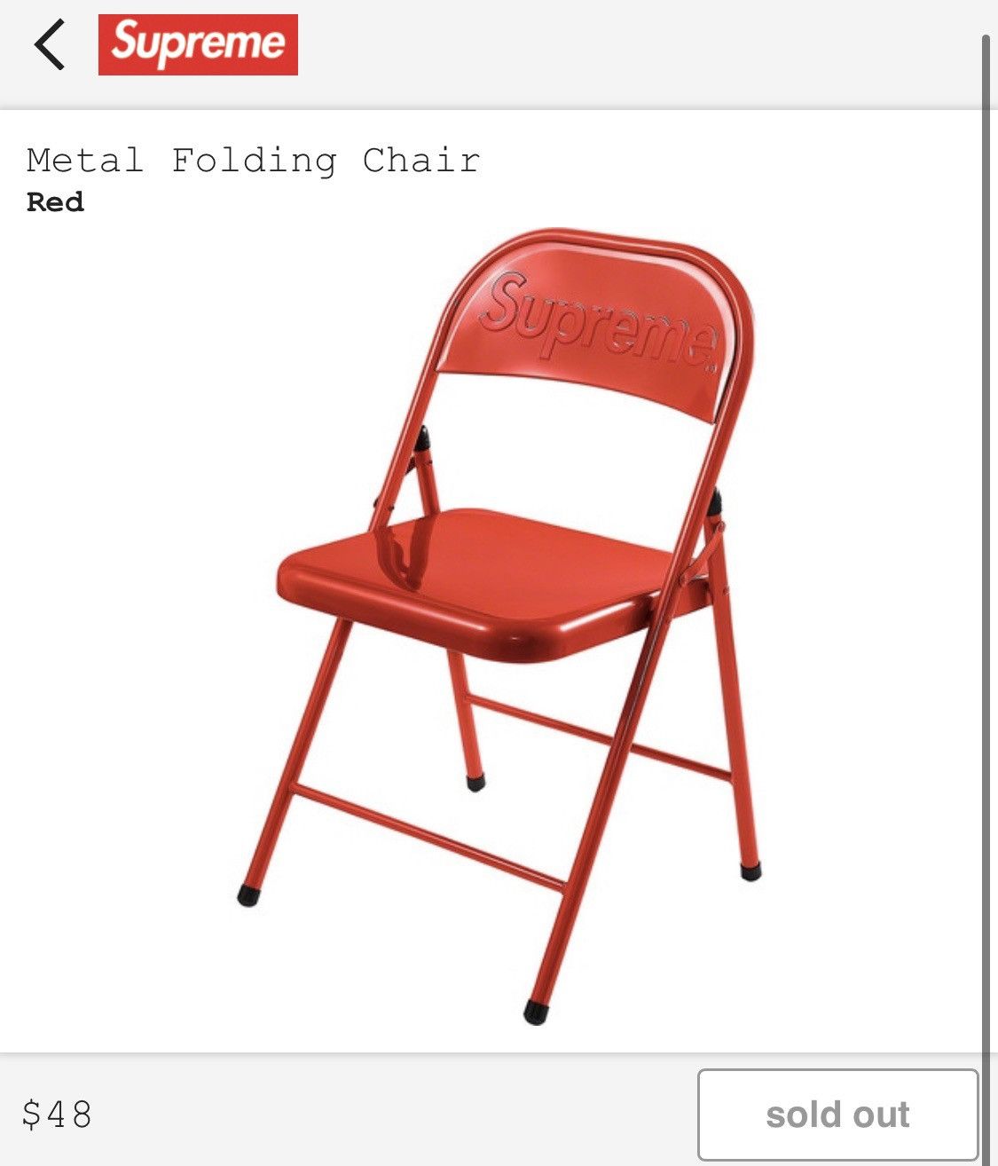 Supreme Folding Chair | Grailed