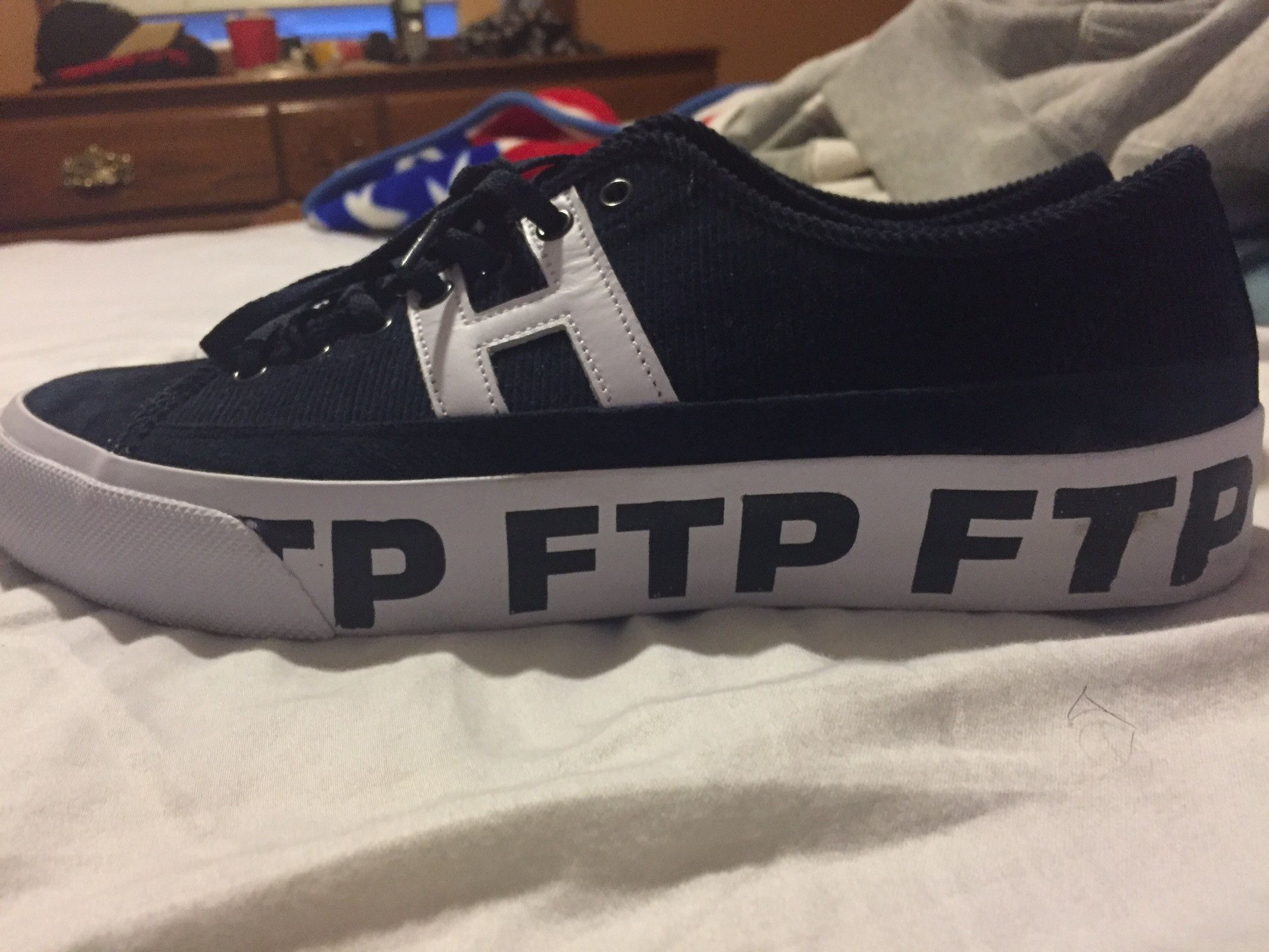 Fuck The Population × Huf Navy Blue Huf/ftp Shoes | Grailed