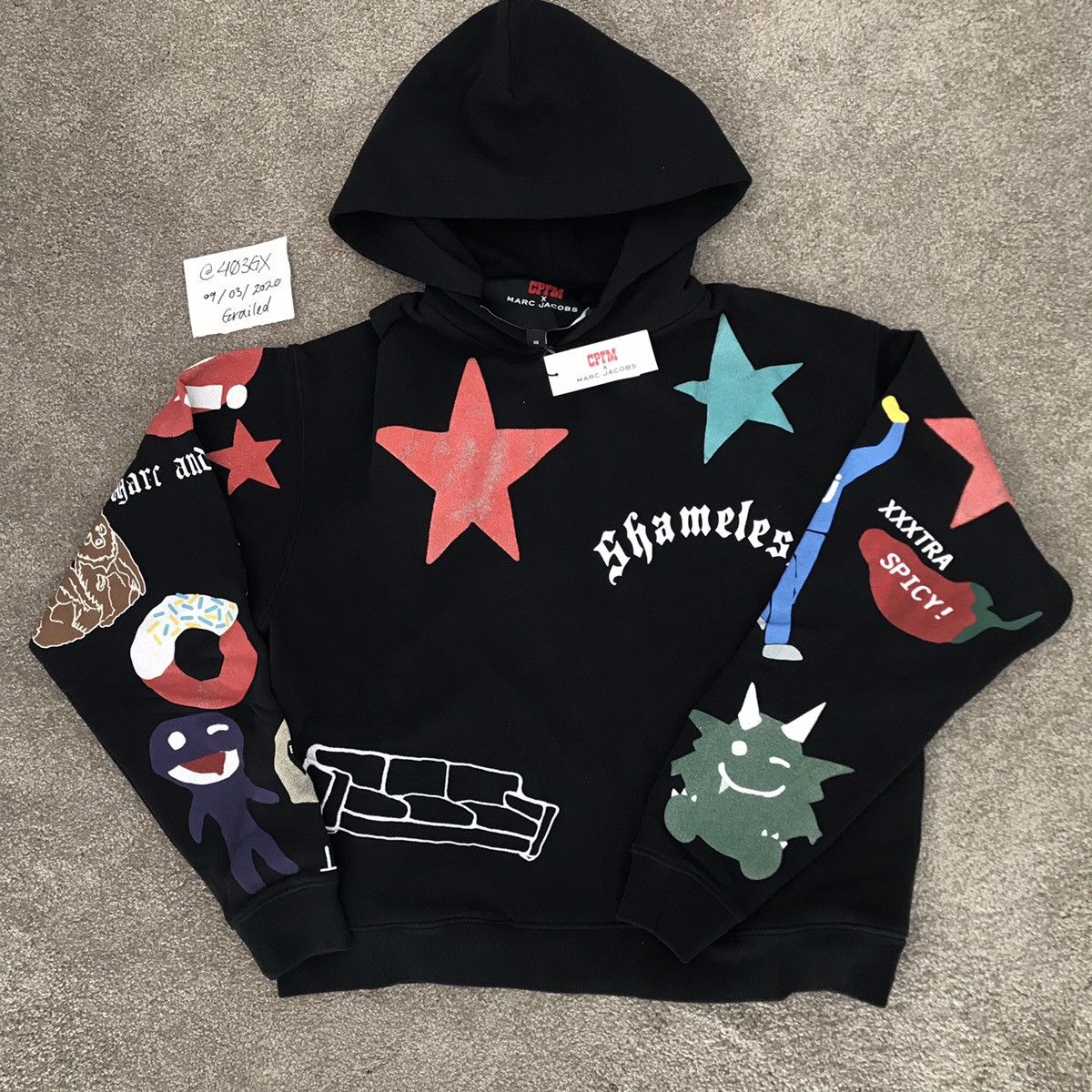 パーカー・フーディ Cactus Plant Flea Market x Marc Jacobs Tattoo Hooded CPFM CACTUS PLANT FLEA MARKET X MARC JACOBS TATTOO HOODIE