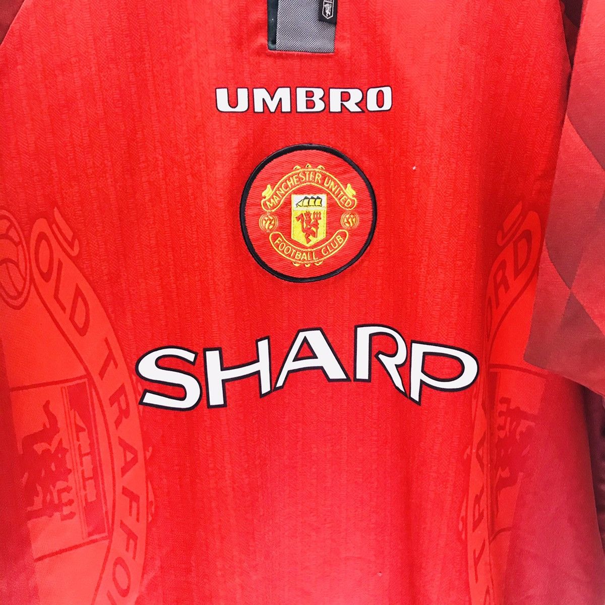 Umbro Vintage Manchester united Jersey 90s ‘Theatre of dream’ Size US XL / EU 56 / 4 - 3 Thumbnail
