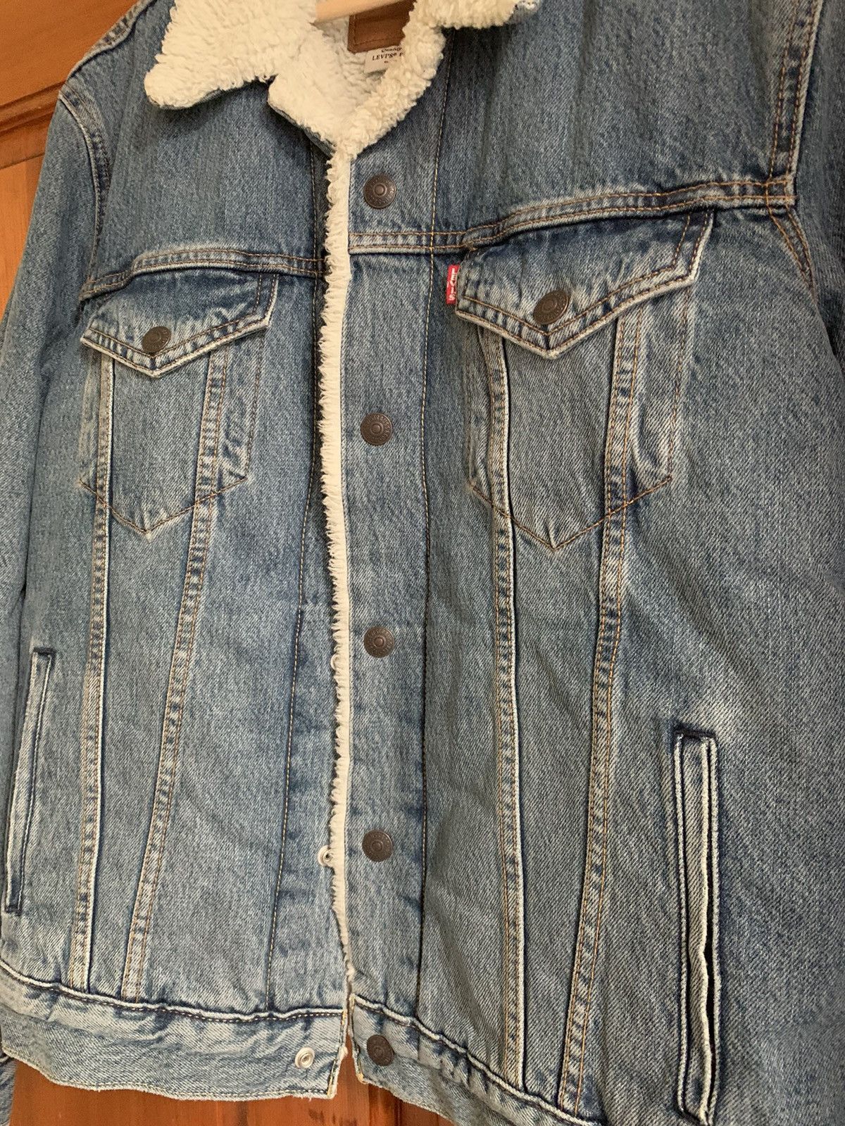 Levi's × Levi's Vintage Clothing *RARE* Brand New Levi’s Premium Sherpa Jacket - Sz M Size US M / EU 48-50 / 2 - 2 Thumbnail