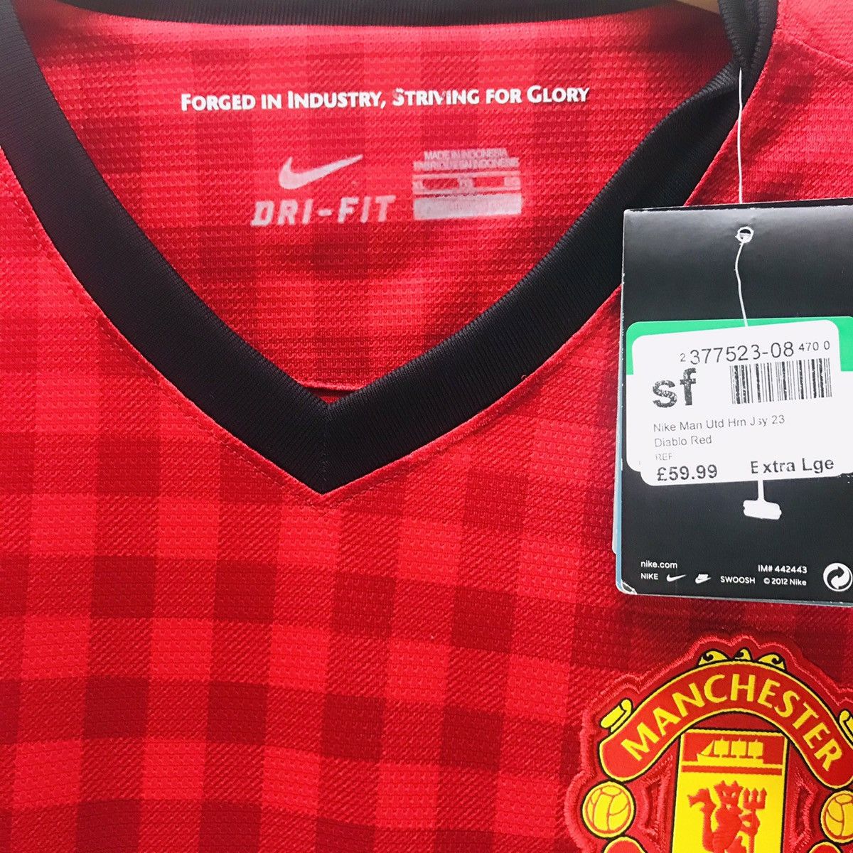 Nike NOS Vintage Manchester united Jersey 2013 Size US XL / EU 56 / 4 - 5 Thumbnail