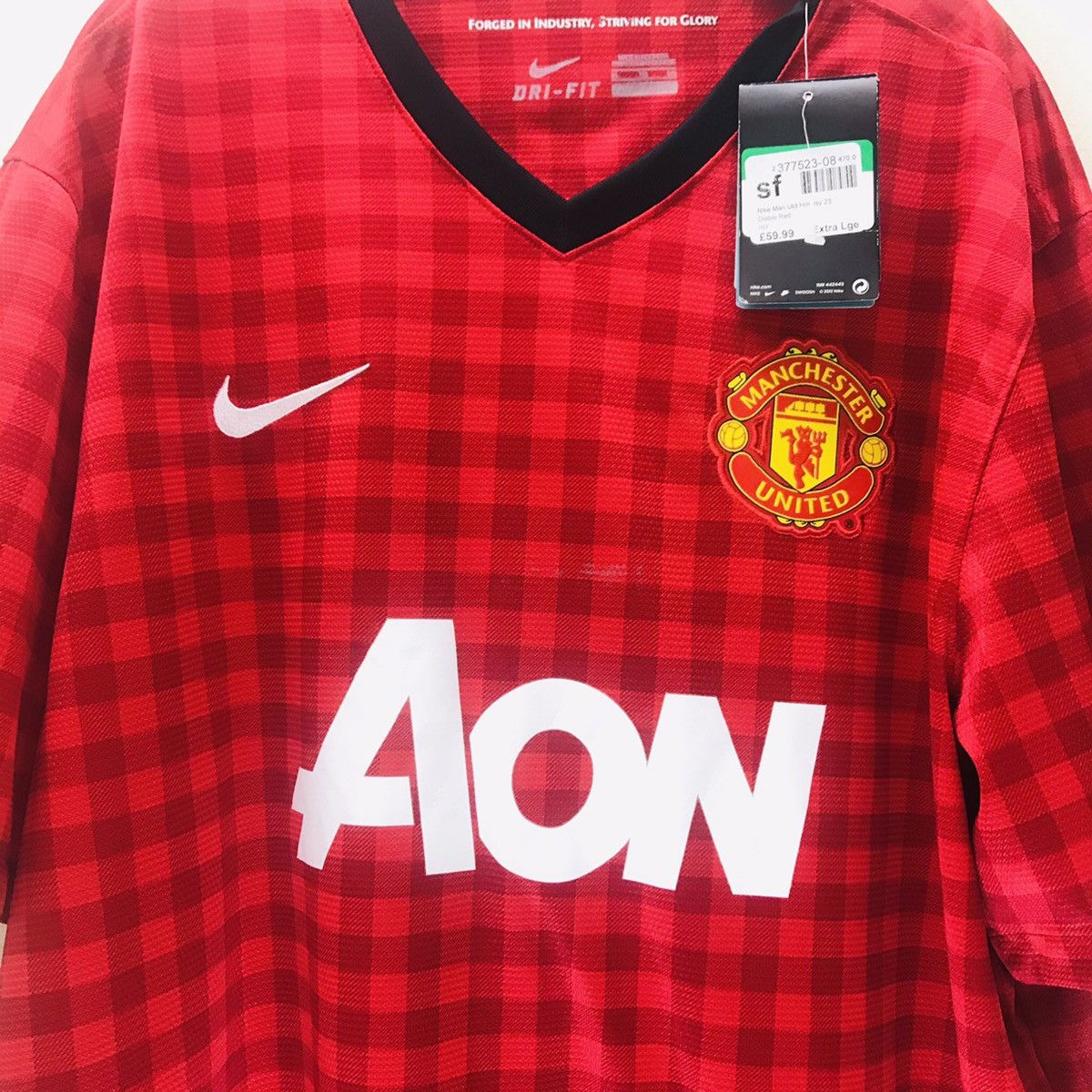 Nike NOS Vintage Manchester united Jersey 2013 Size US XL / EU 56 / 4 - 4 Thumbnail